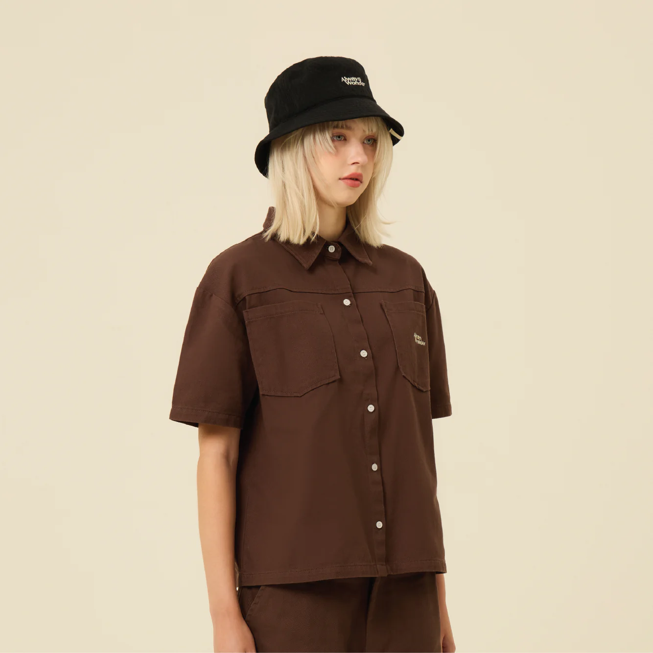 Dark Brown Short Sleeves Shirts | Untitled Shade - Image 4