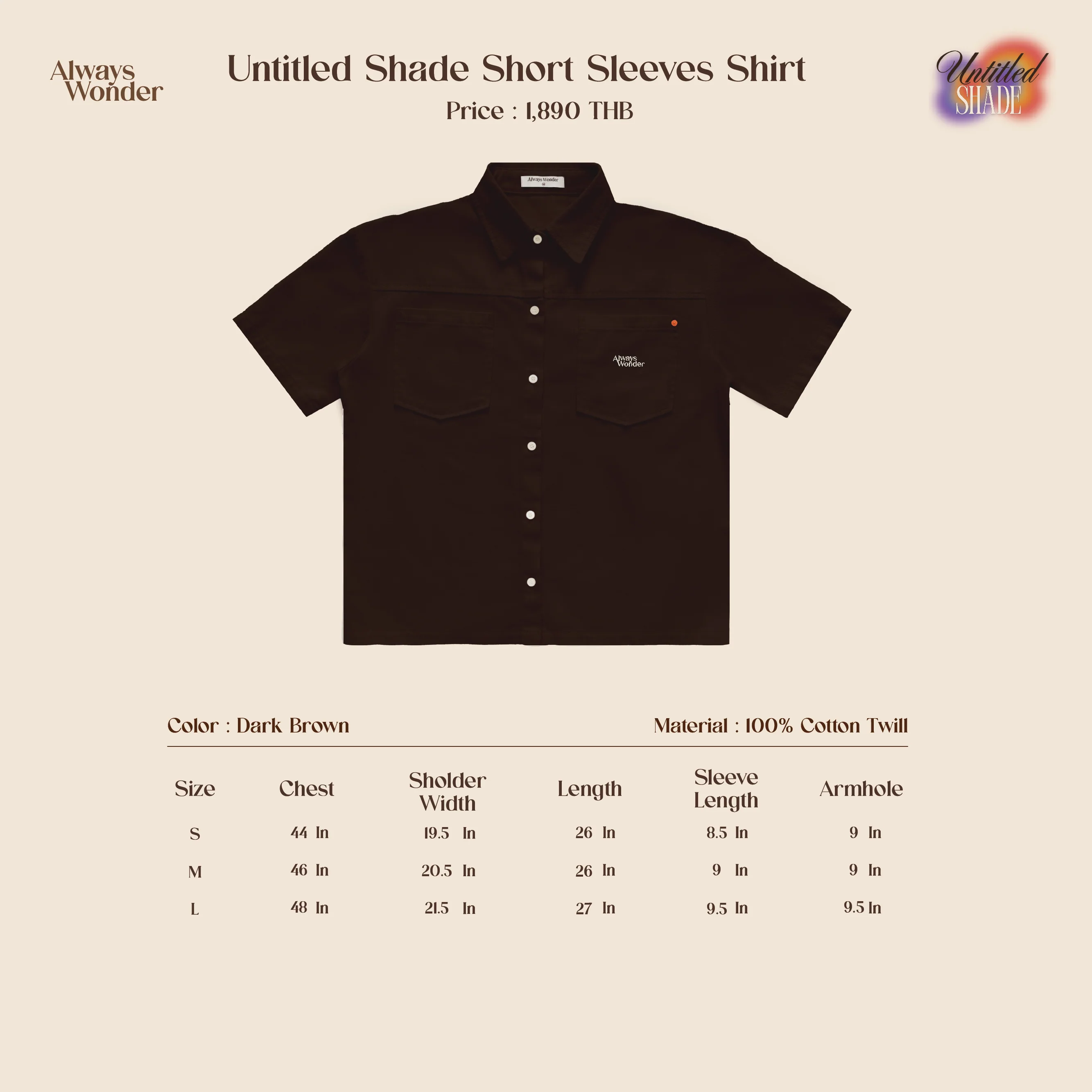 Dark Brown Short Sleeves Shirts | Untitled Shade - Image 8