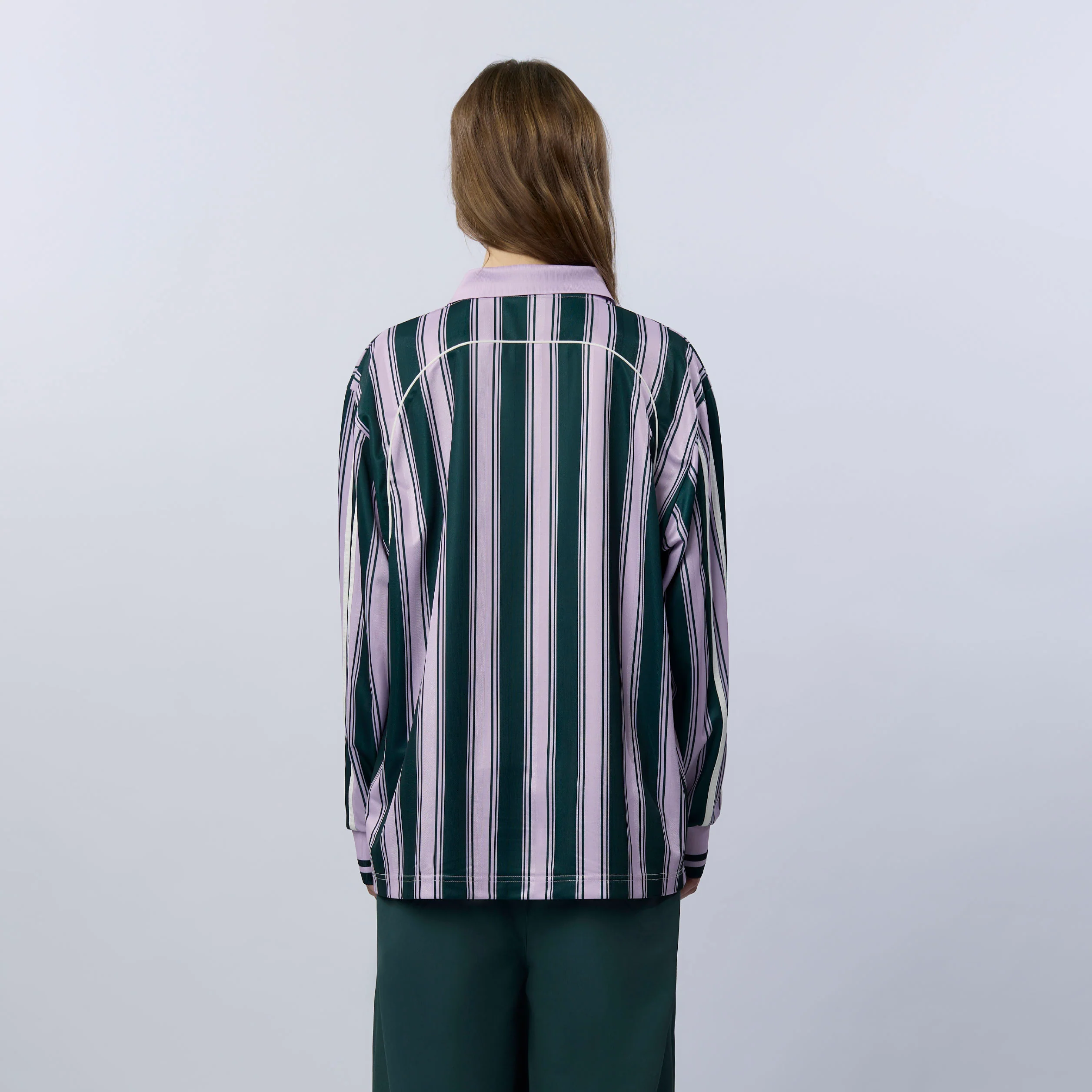 Double Zero Squad Jersey | Muted Lilac - Forest green - Image 5