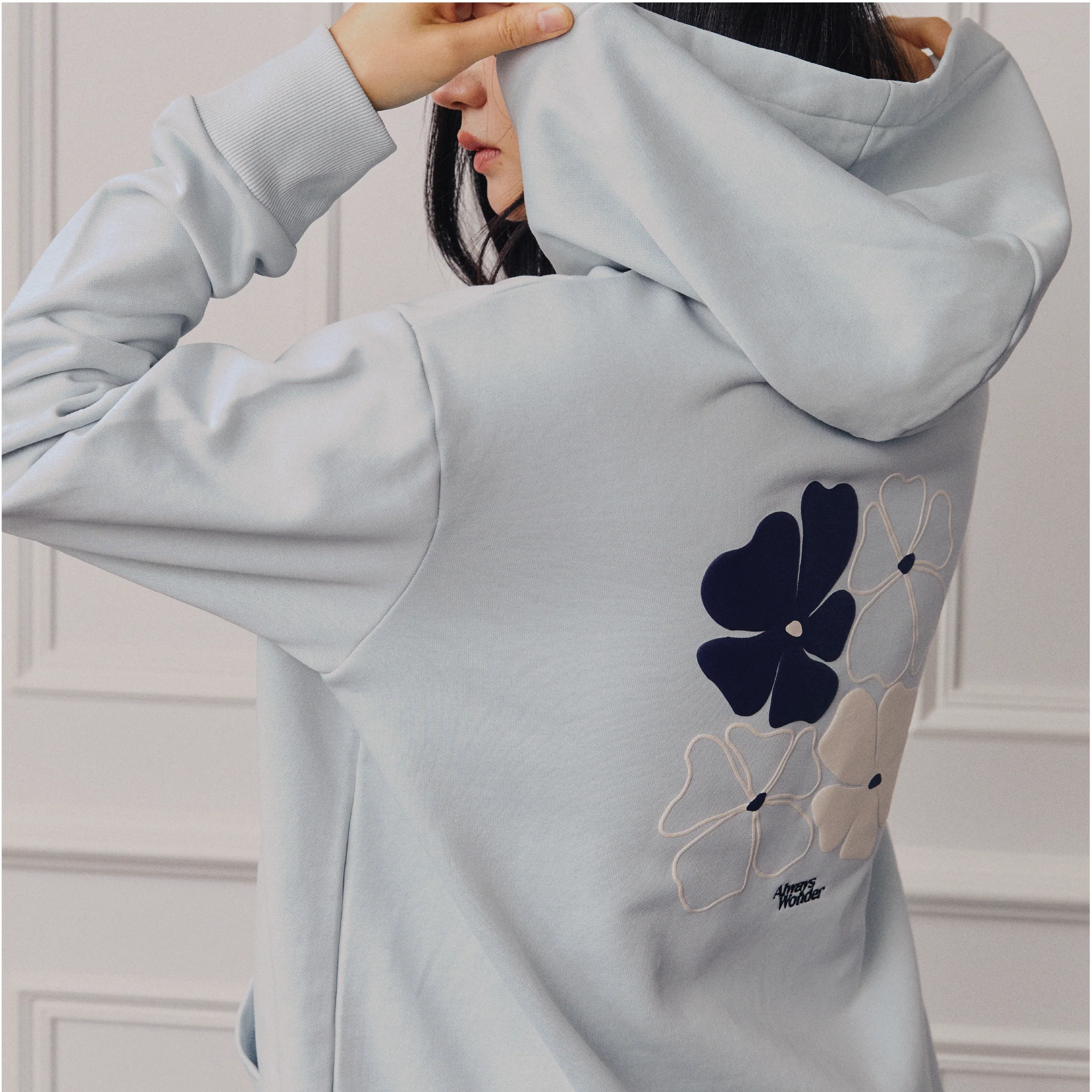Flora Bloom Hoodie | Light Blue - Image 6