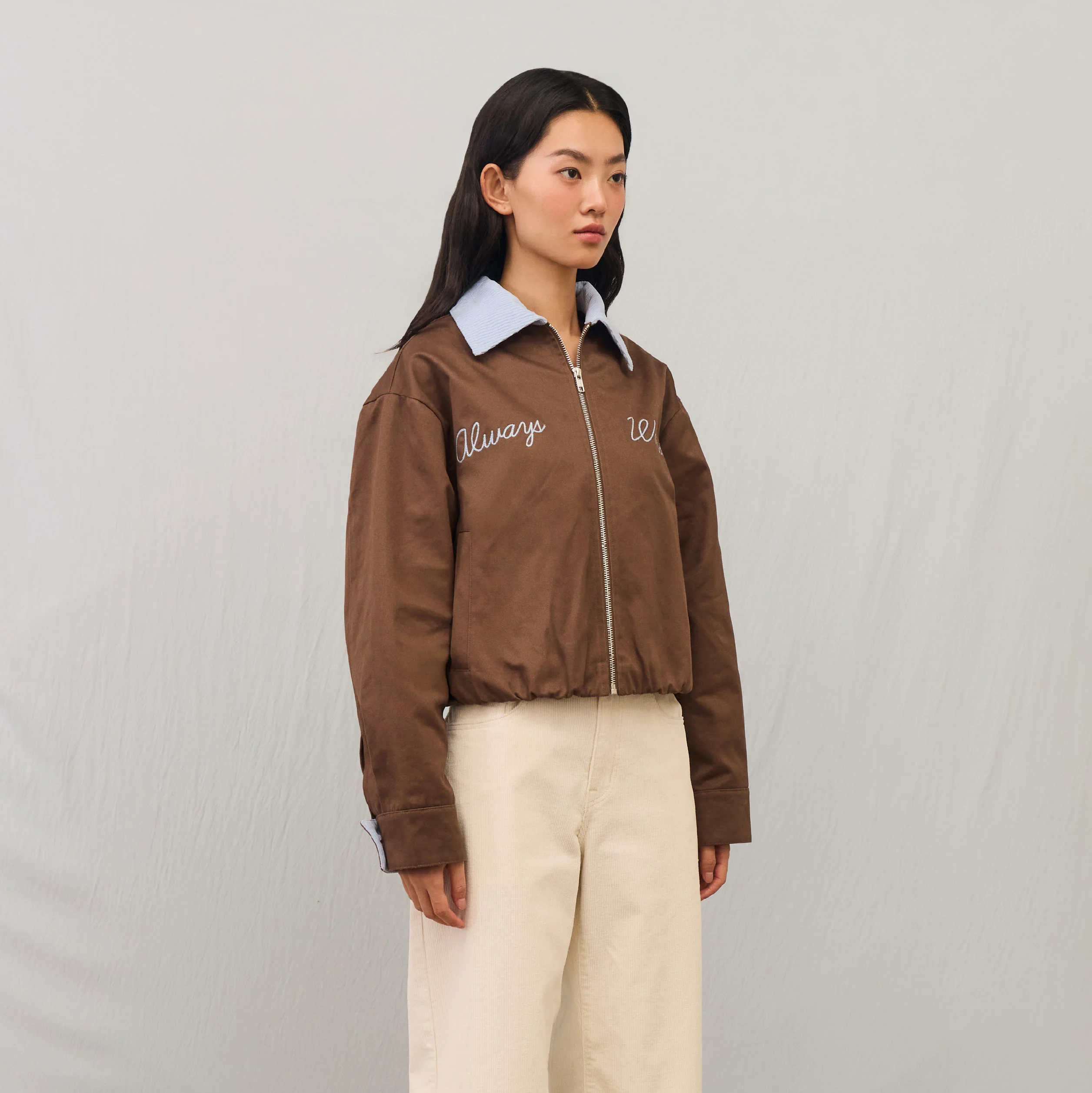 Homey Zip-up Jacket | Warm Chestnut - Image 3