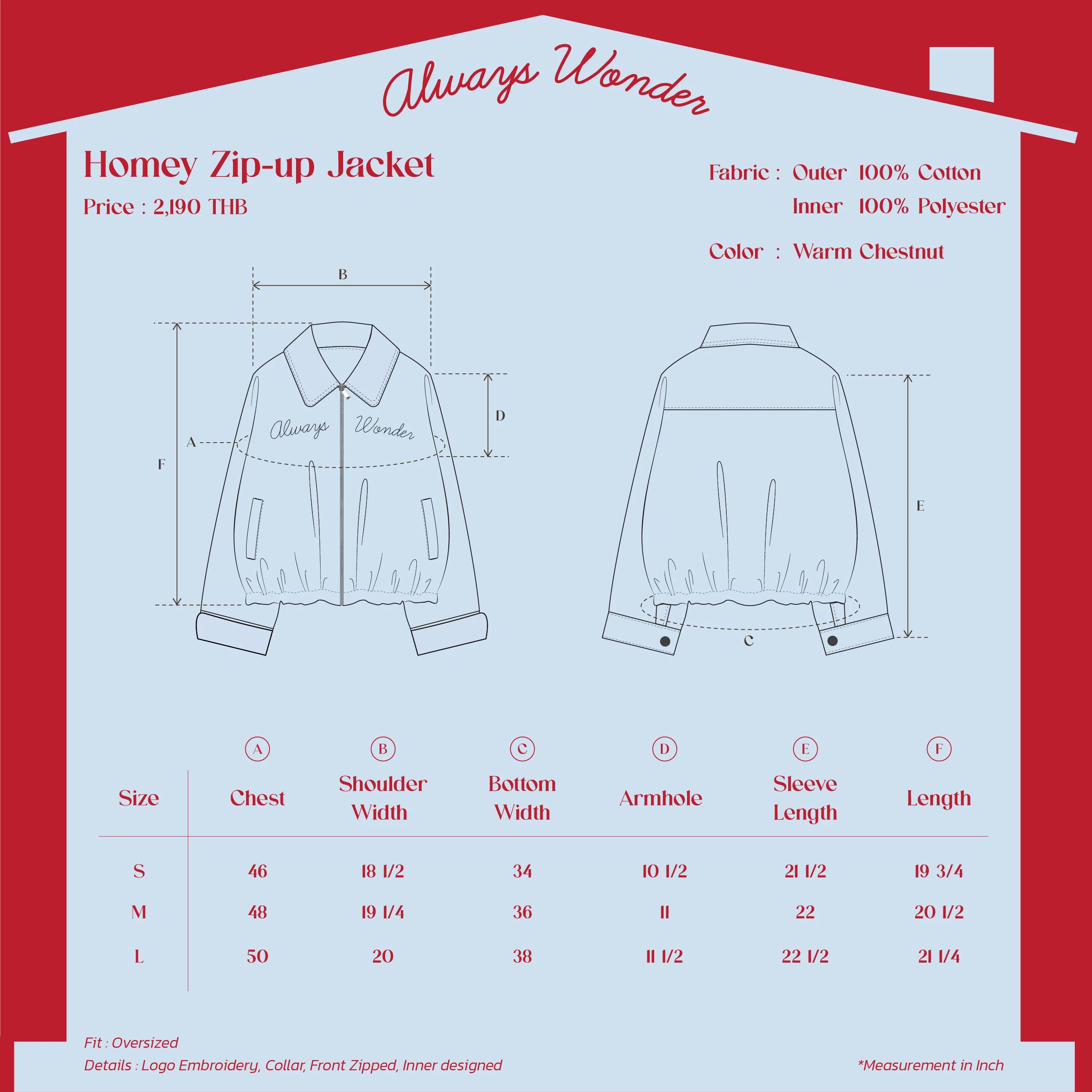 Homey Zip-up Jacket | Warm Chestnut - Image 7