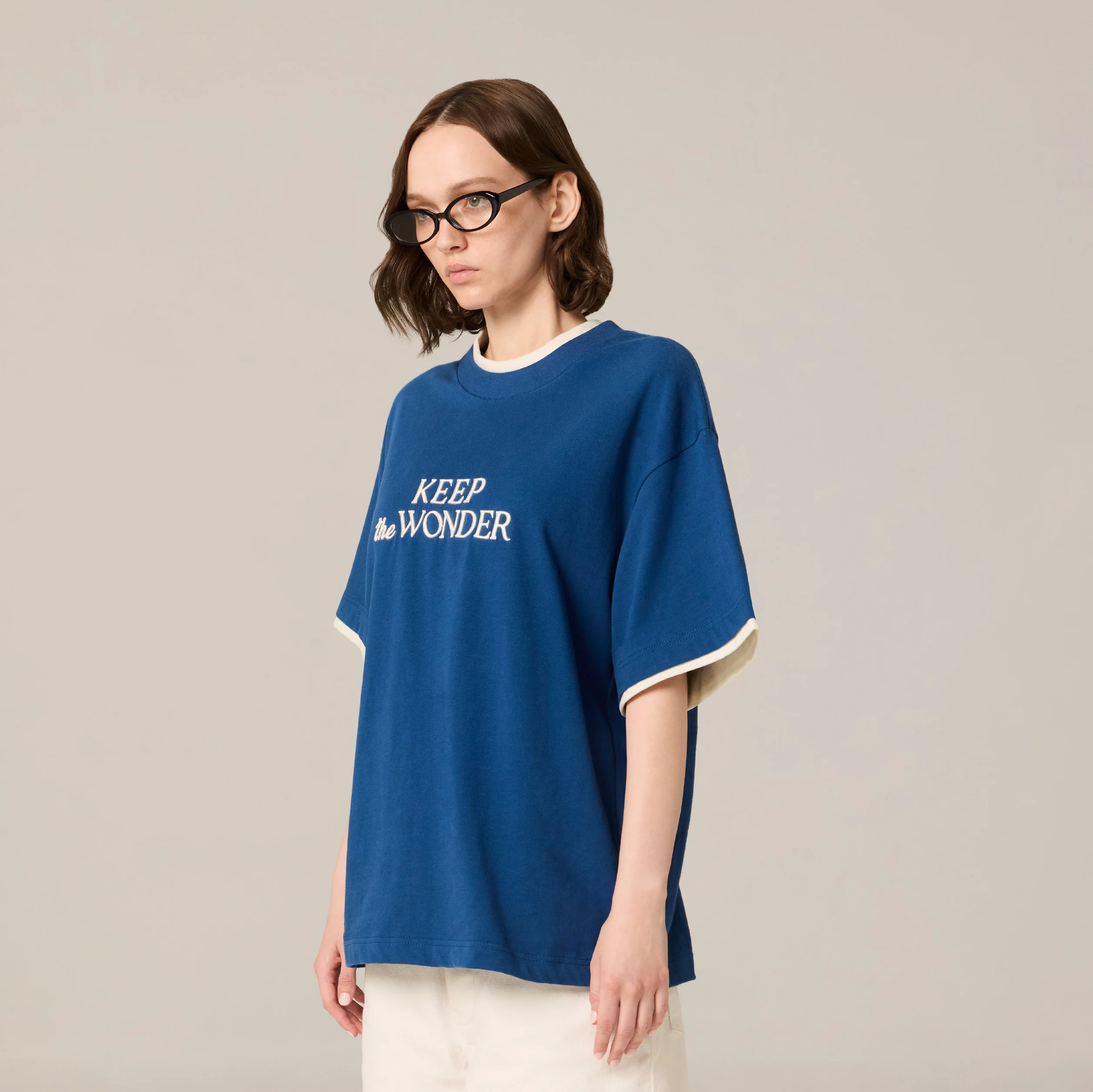 Keep the Wonder Layered Tee | Dodger Blue - Image 3