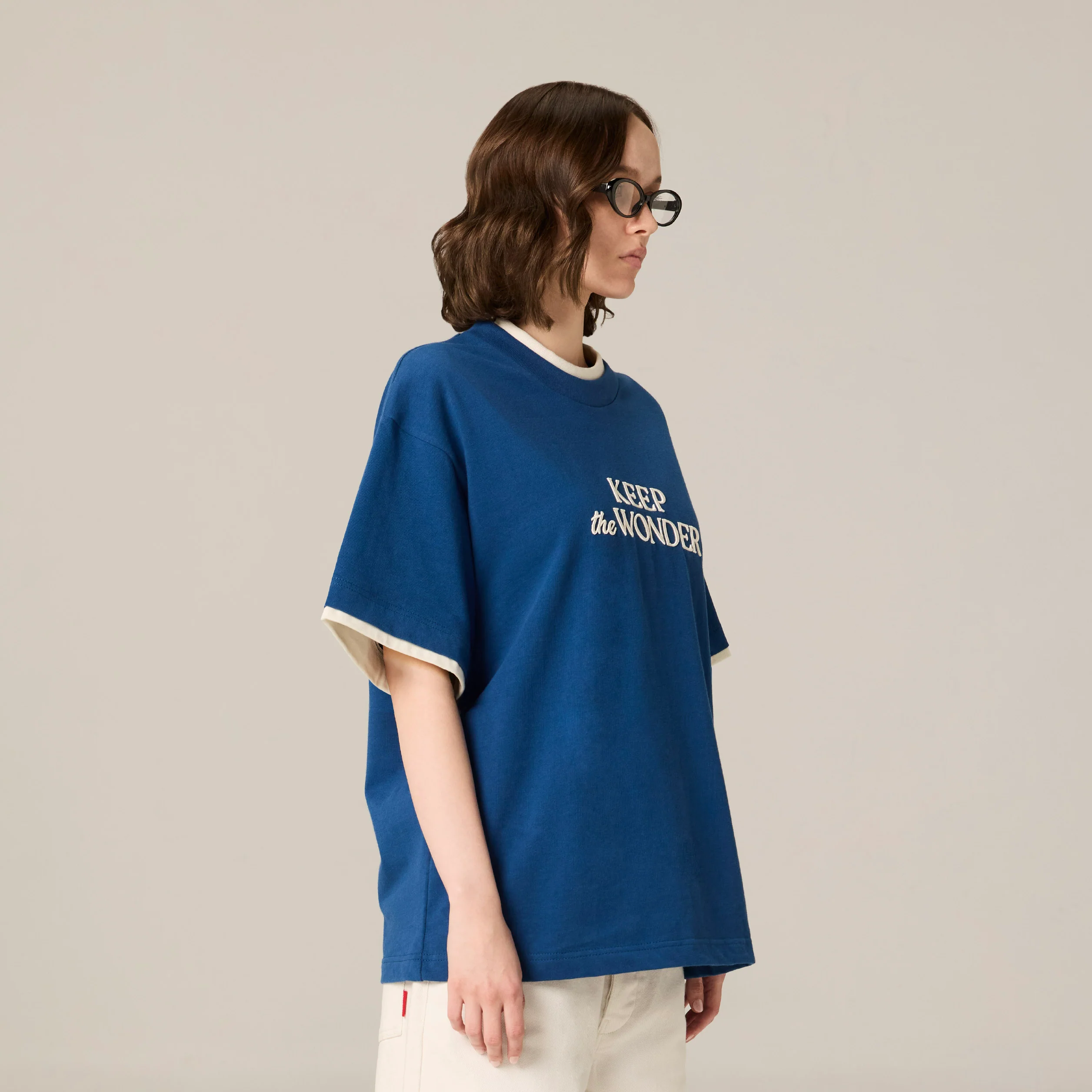 Keep the Wonder Layered Tee | Dodger Blue - Image 4