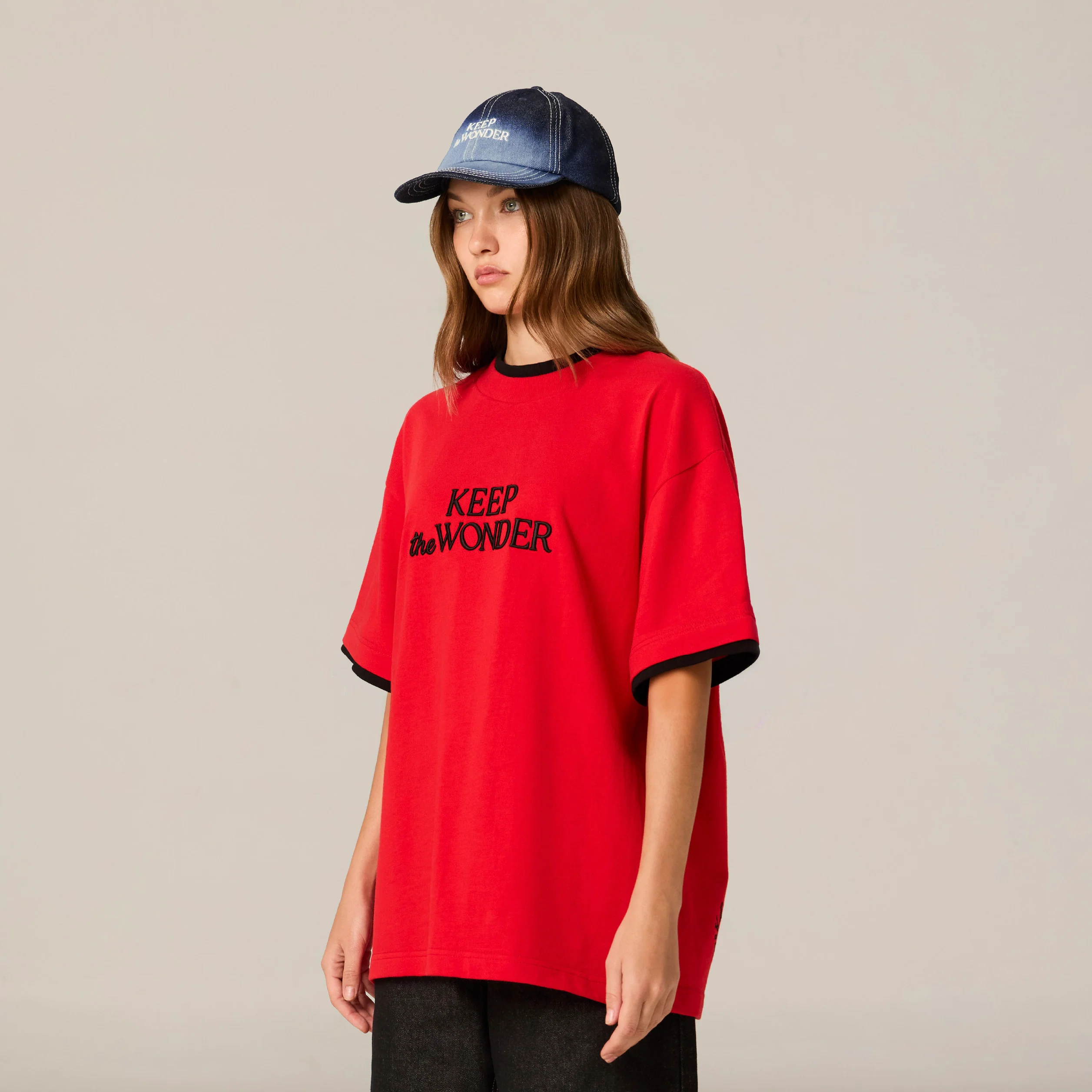 Keep the Wonder Layered Tee | Venetian Red - Image 3