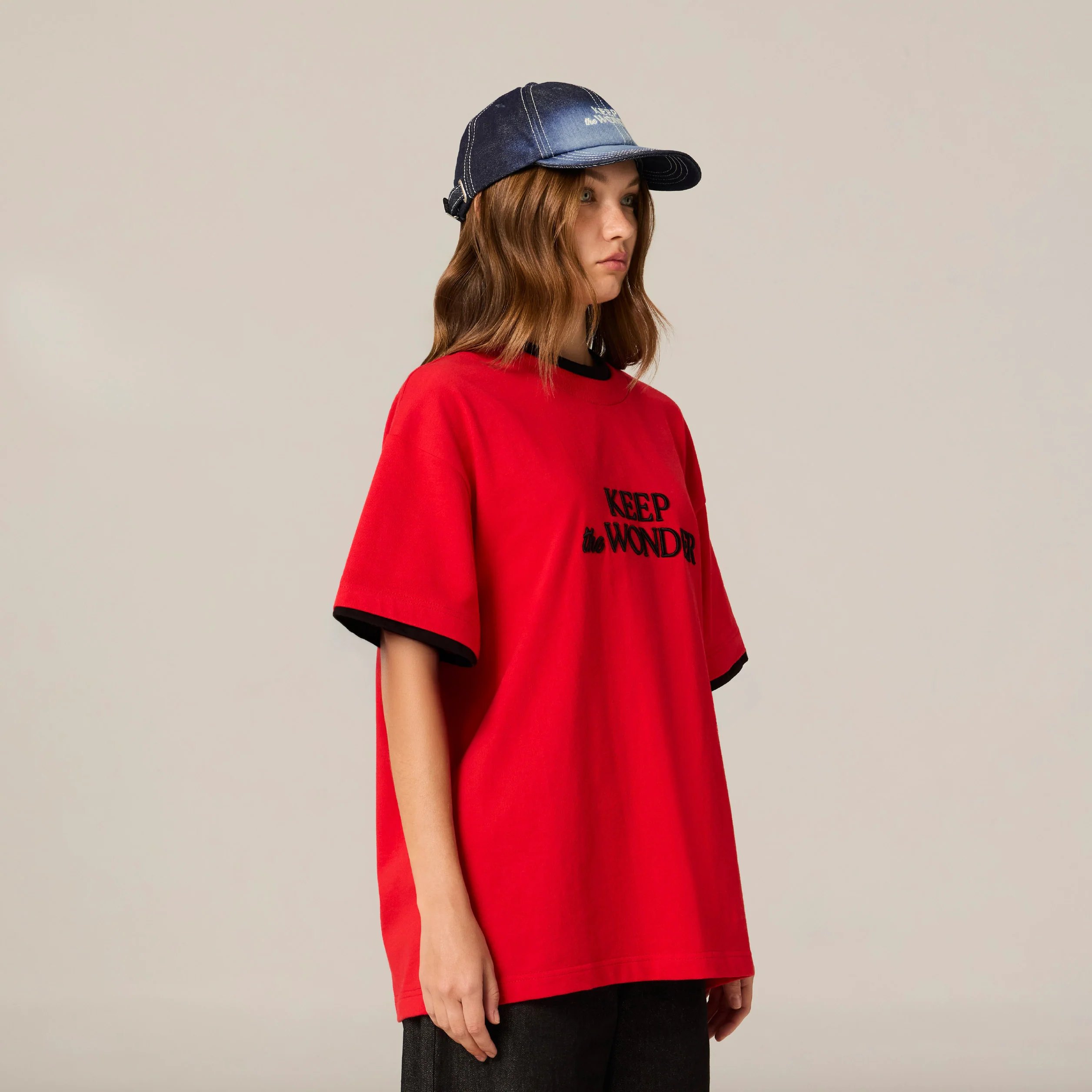 Keep the Wonder Layered Tee | Venetian Red - Image 4