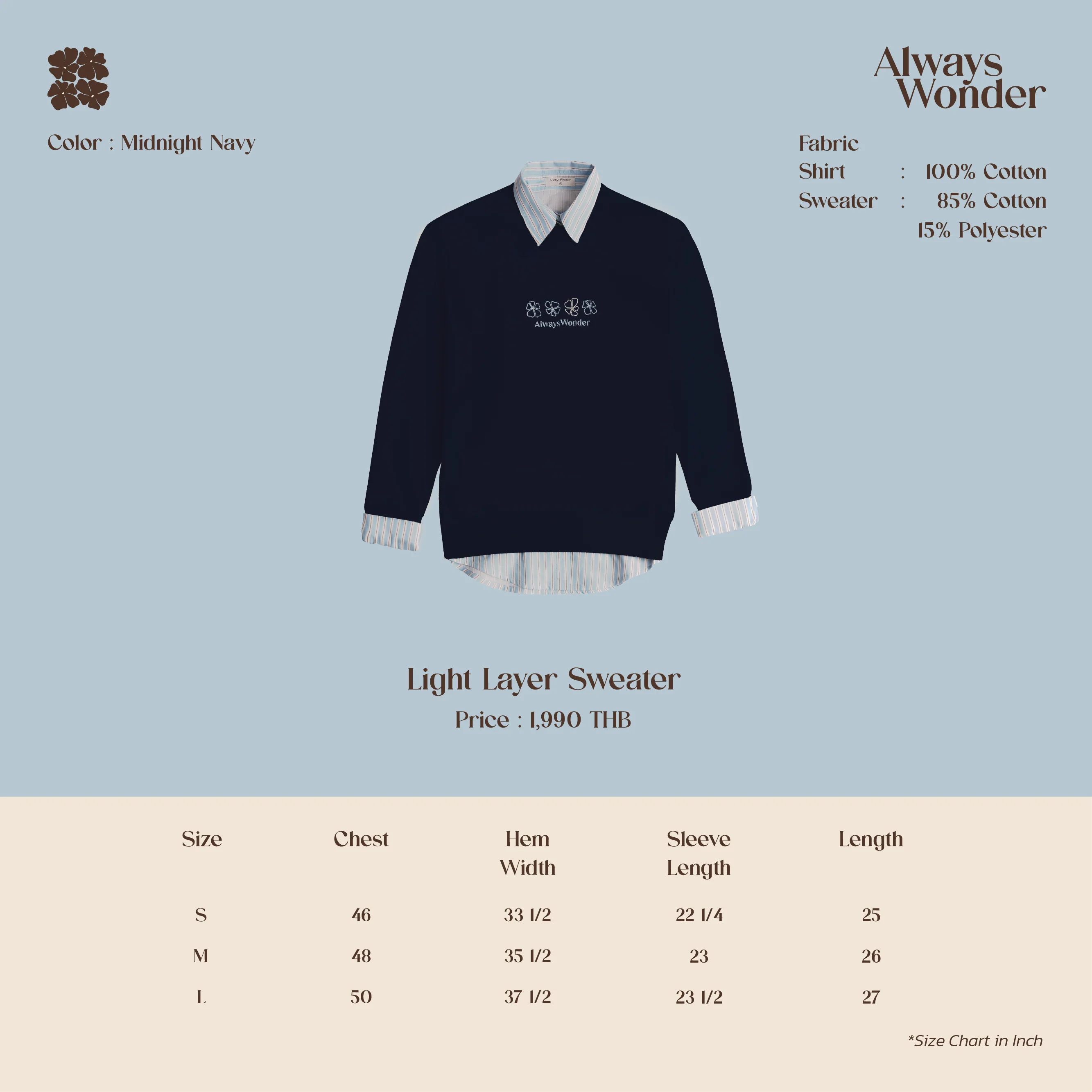 Light Layer Sweater | Midnight Navy - Image 7
