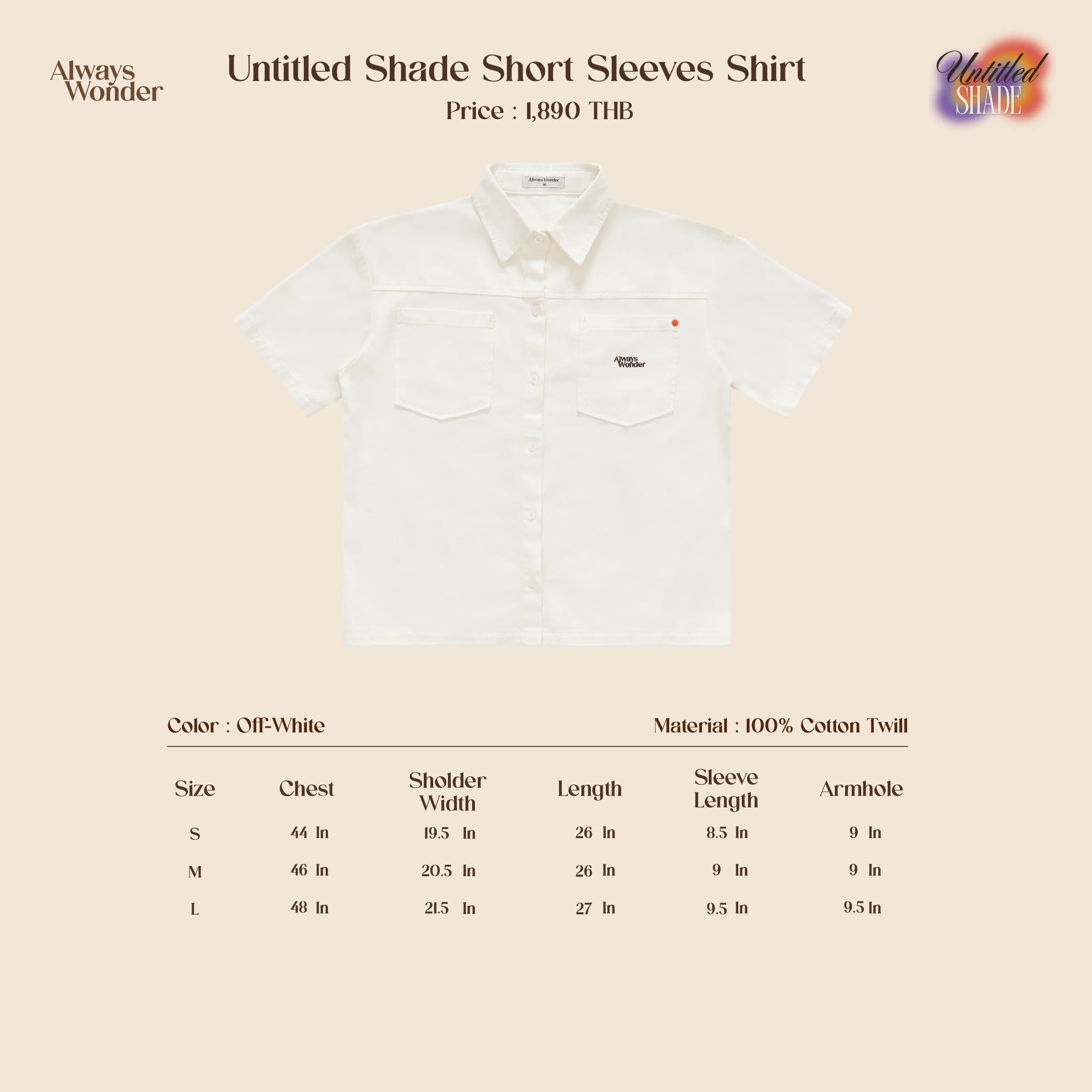 Off White Short Sleeves Shirts | Untitled Shade - Image 7