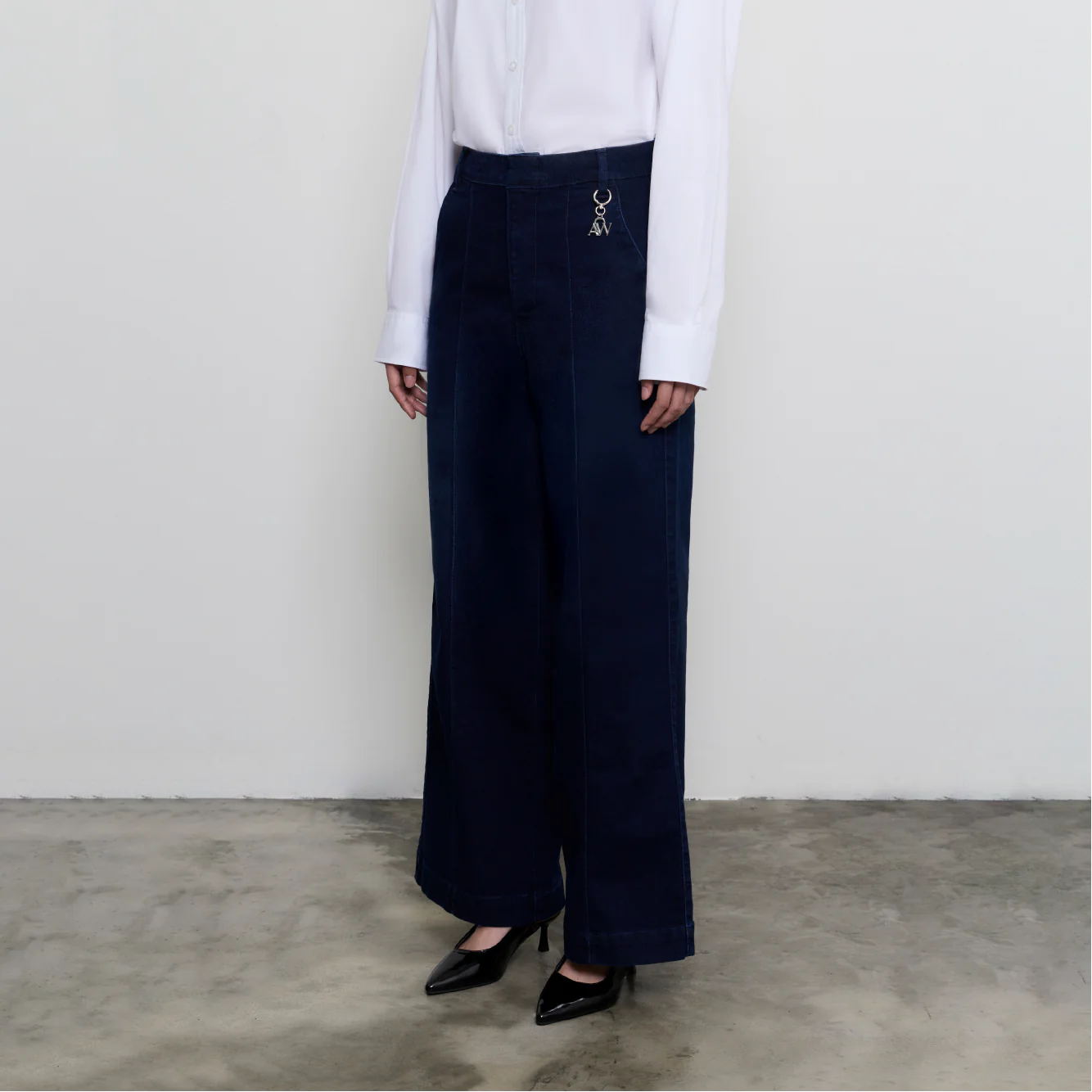 Office Denim Trousers | Indigo - Image 3