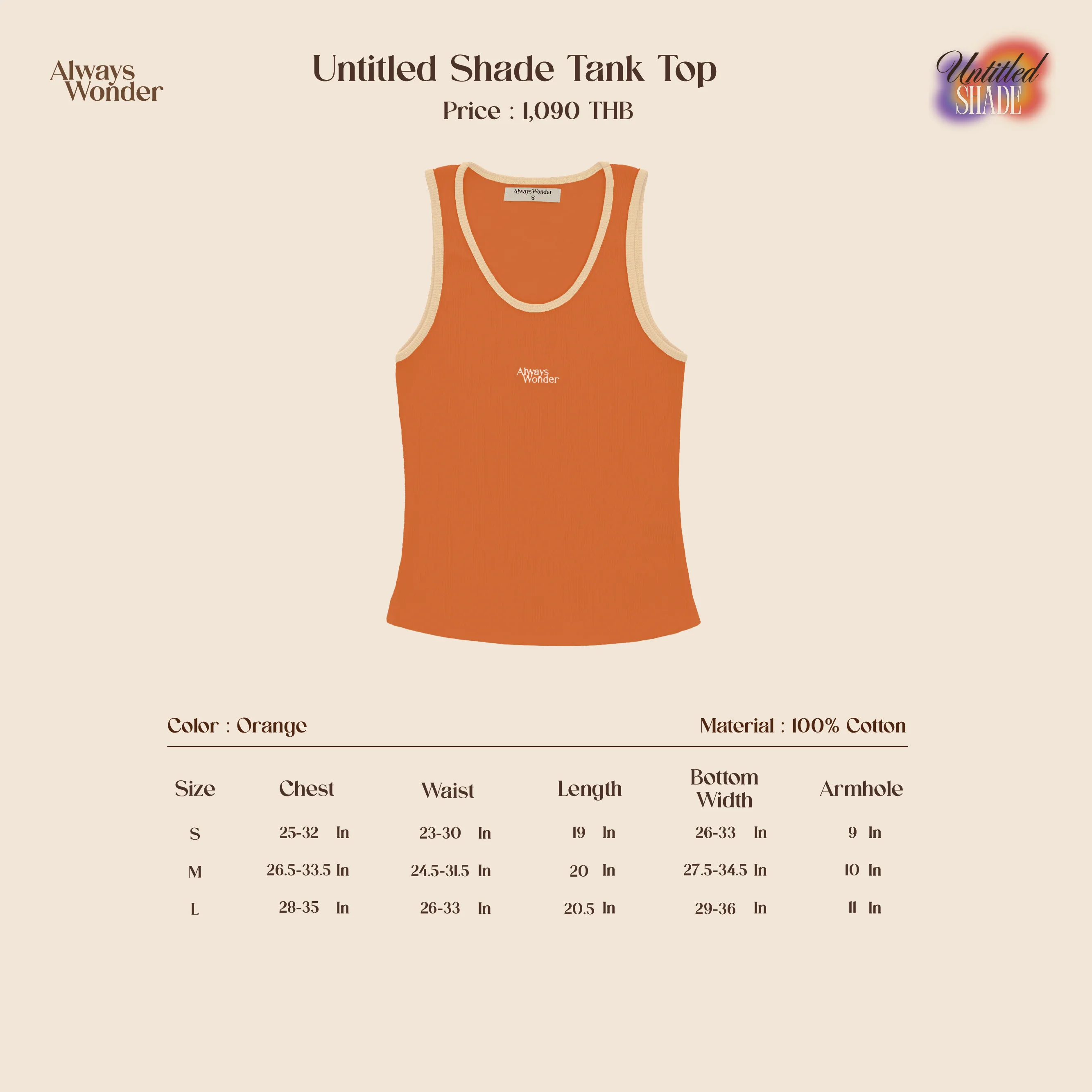 Orange Tank Top | Untitled Shade - Image 7