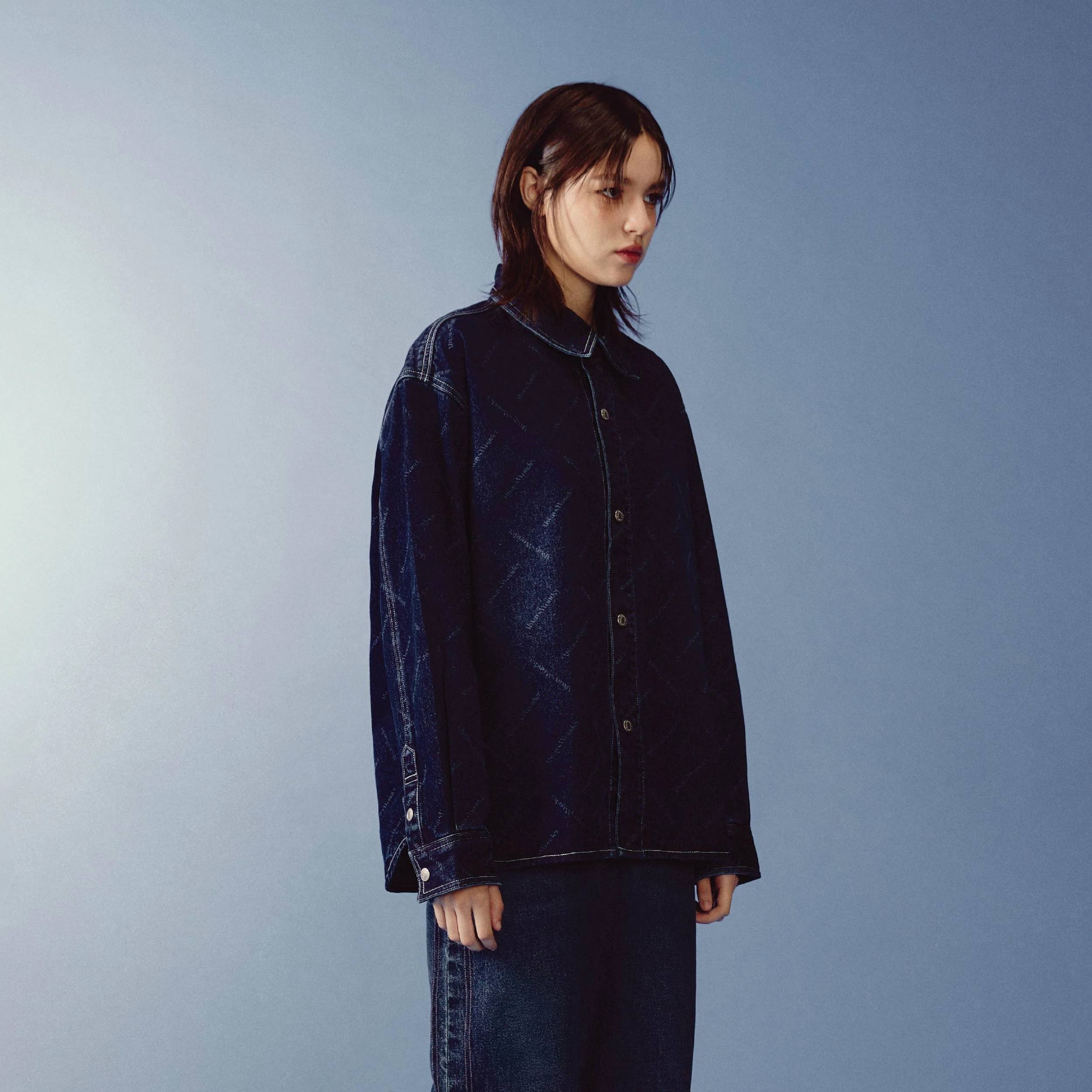 Monogram Flow Denim Jacket | Deep Indigo - Image 4