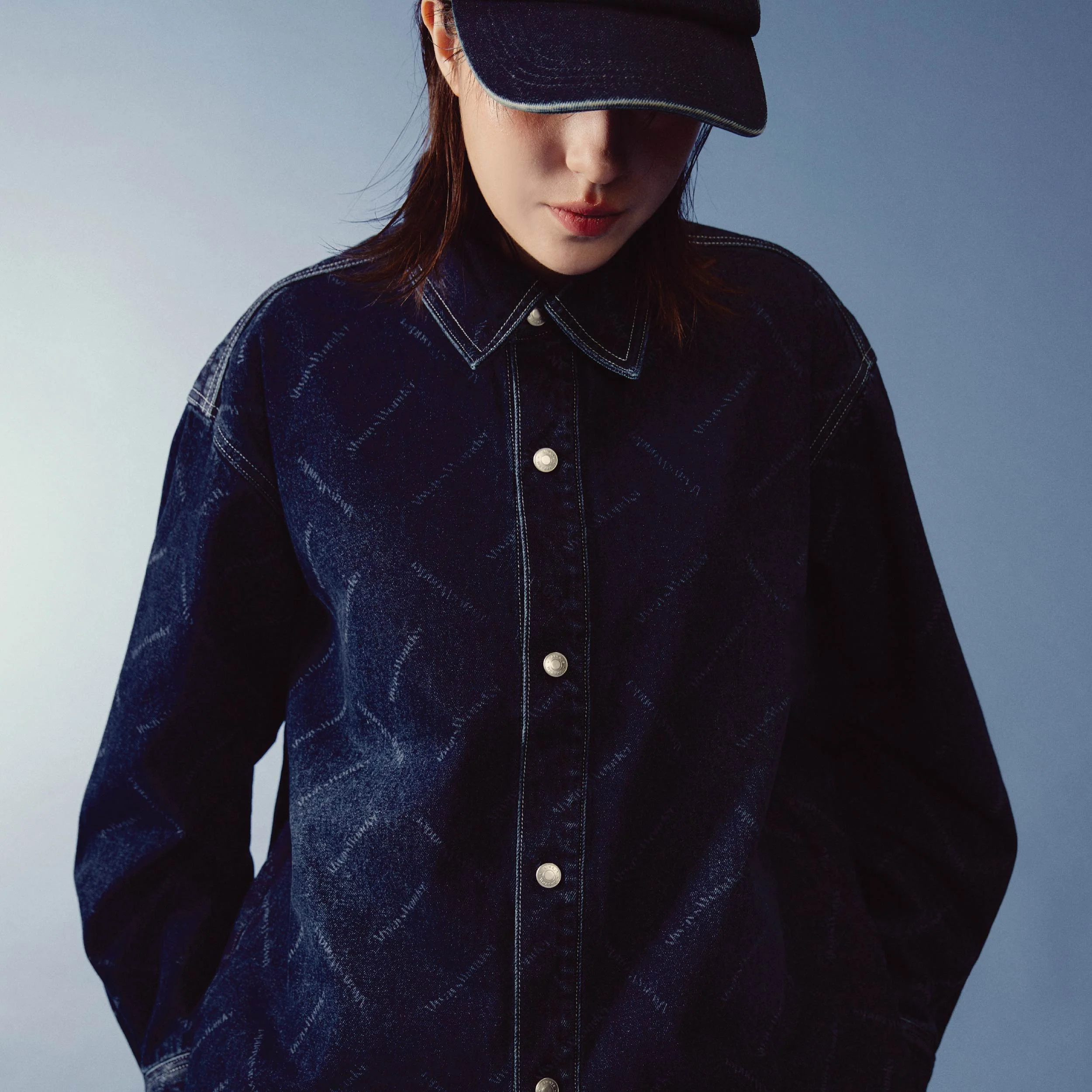 Monogram Flow Denim Jacket | Deep Indigo - Image 6