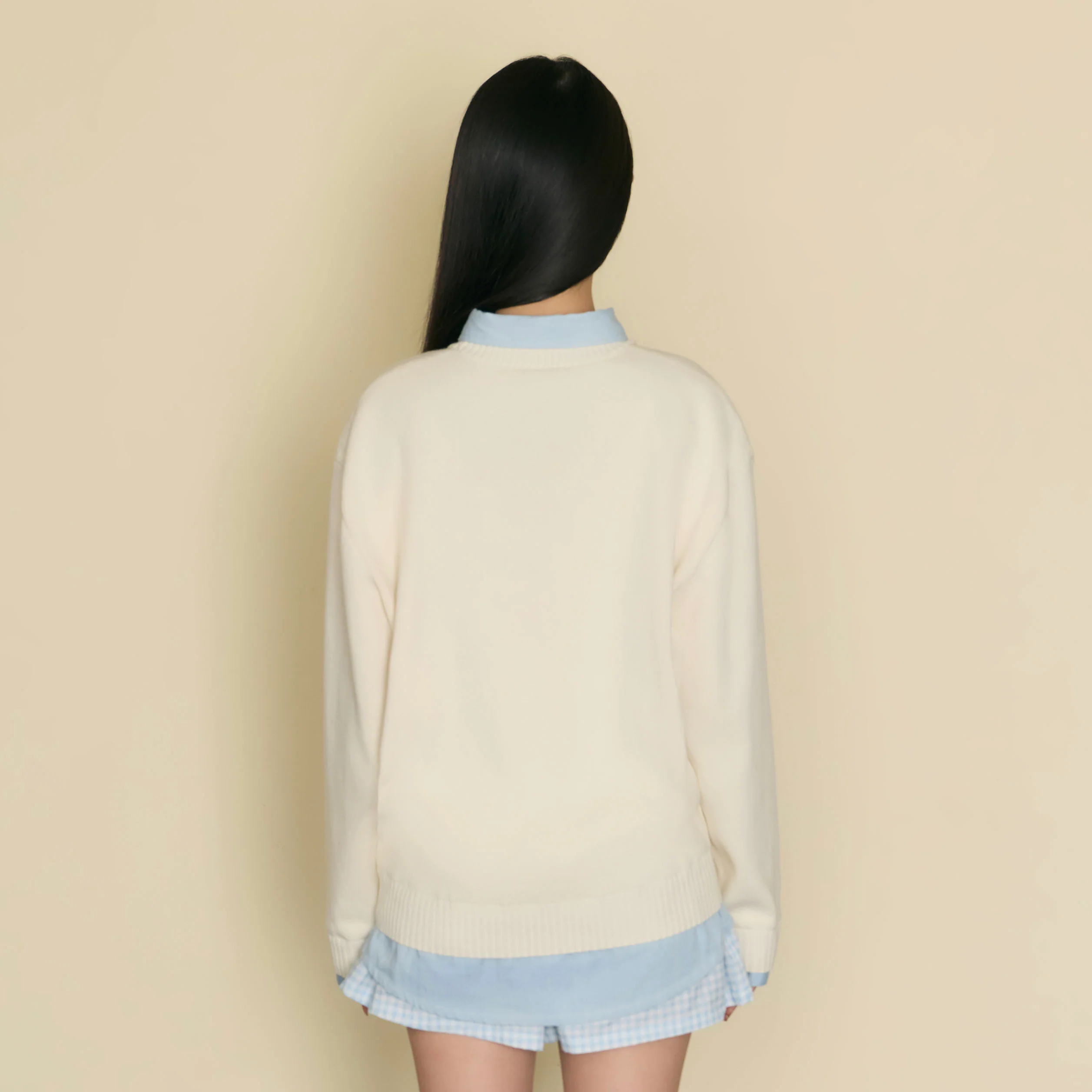 Quiet Layered Sweater | Ivory Mist - Image 5