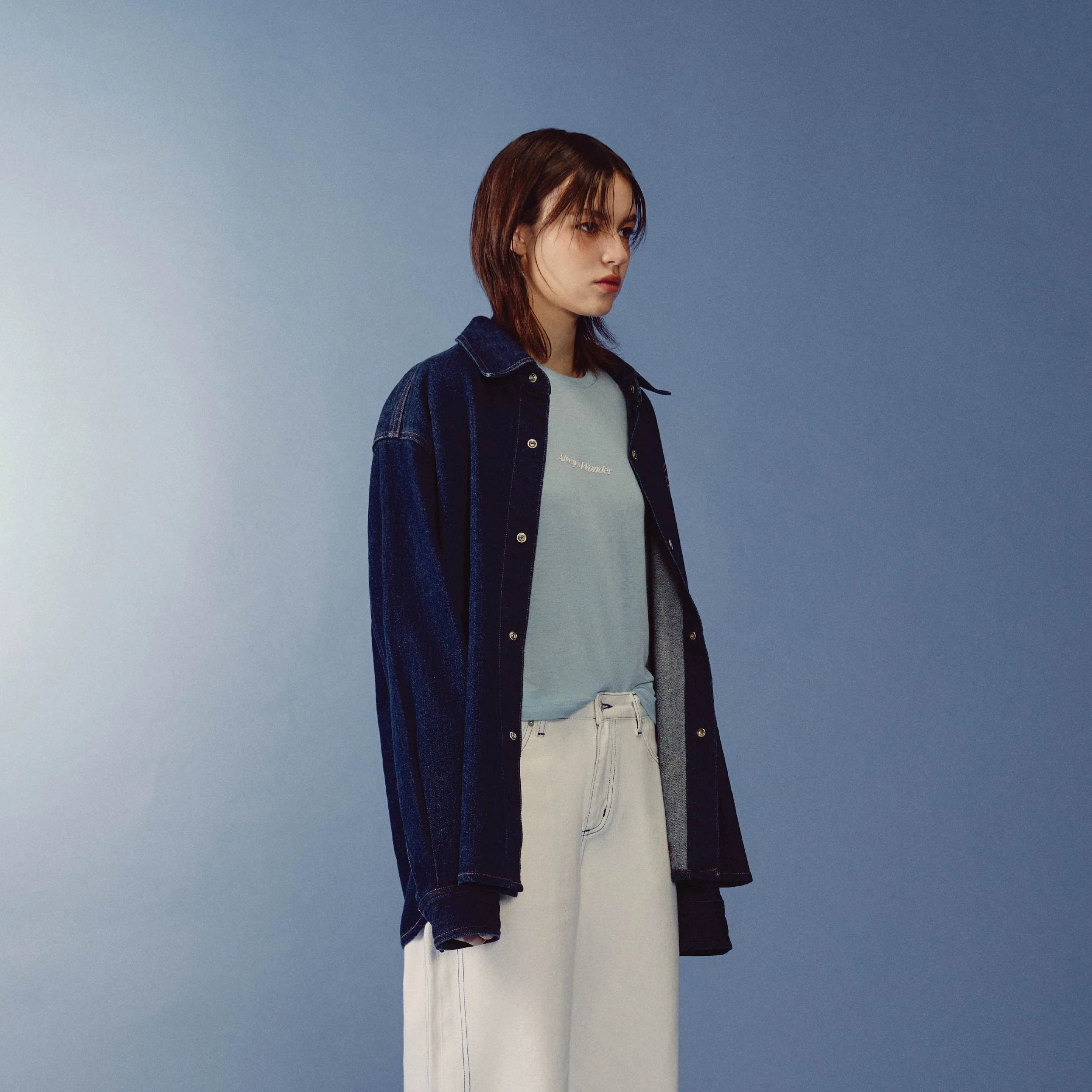 Sculpture Form Denim Jacket | Deep Indigo - Image 4