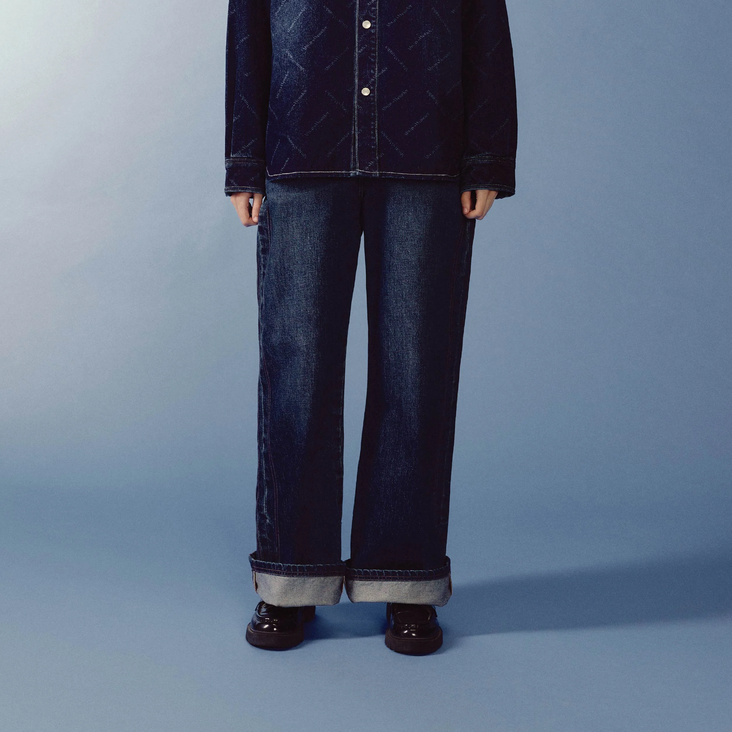 Sculpture Form Denim Pants | Deep Indigo - Image 3