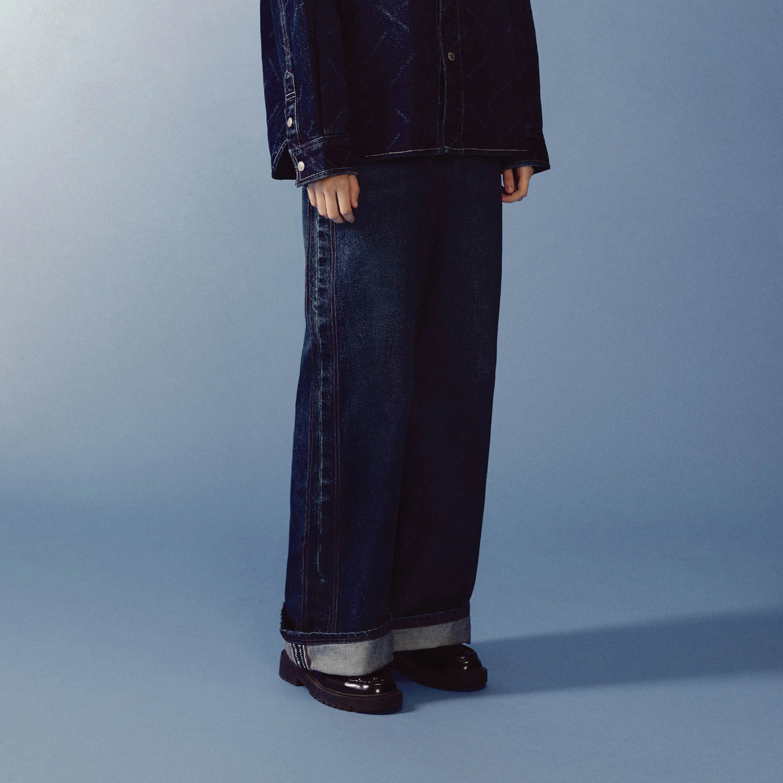 Sculpture Form Denim Pants | Deep Indigo - Image 5
