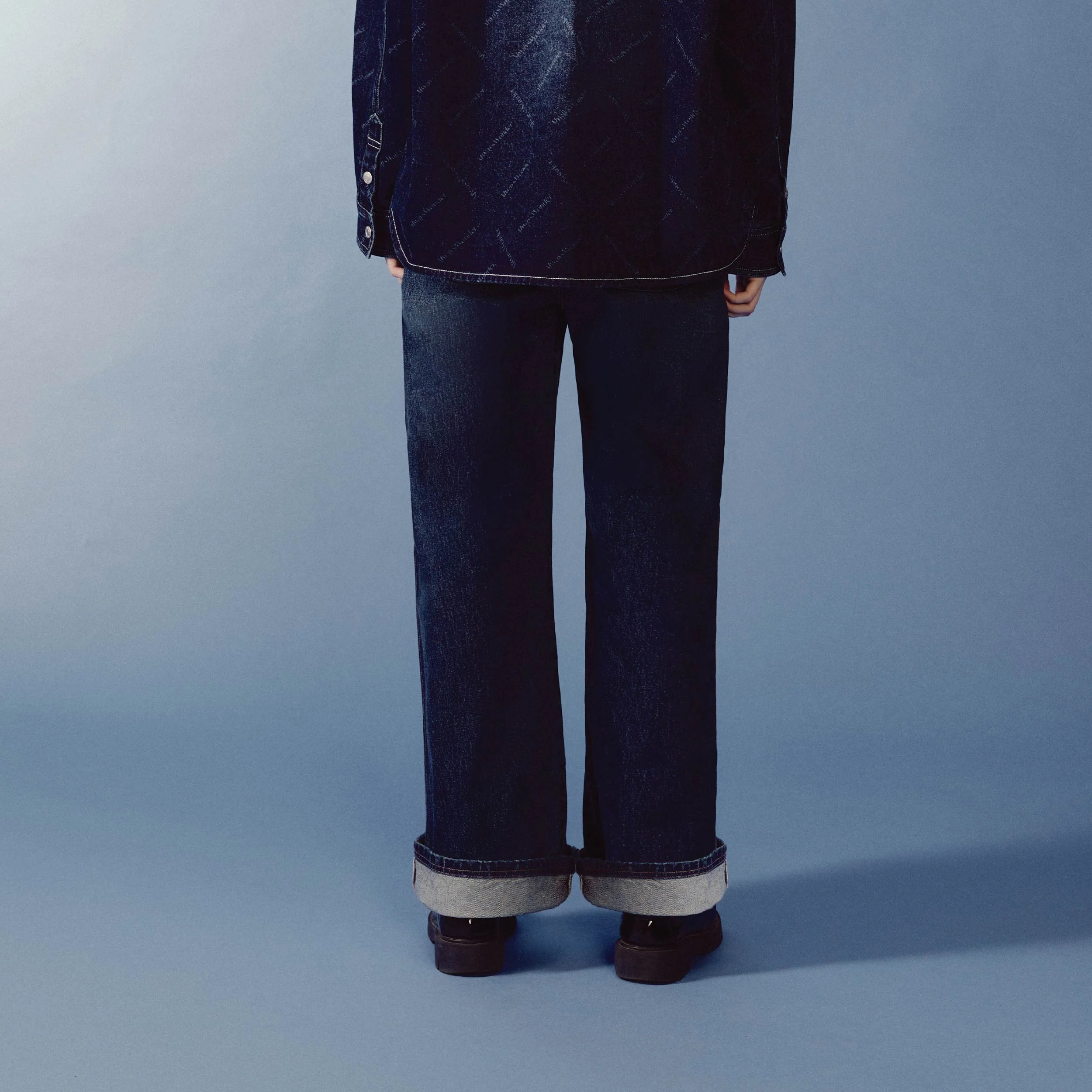 Sculpture Form Denim Pants | Deep Indigo - Image 6