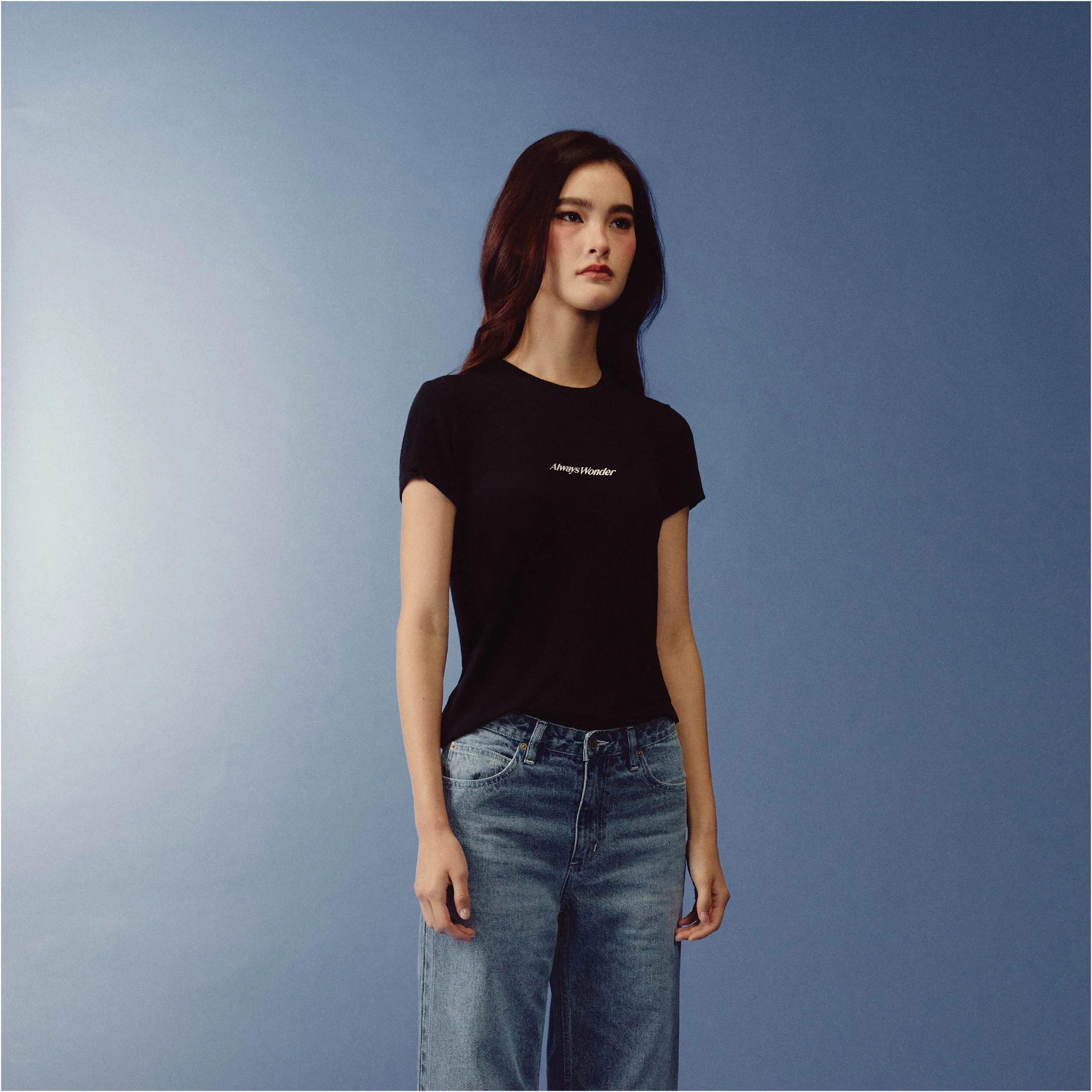 Relaxed Logo Baby Tee | Ink Black - Image 4
