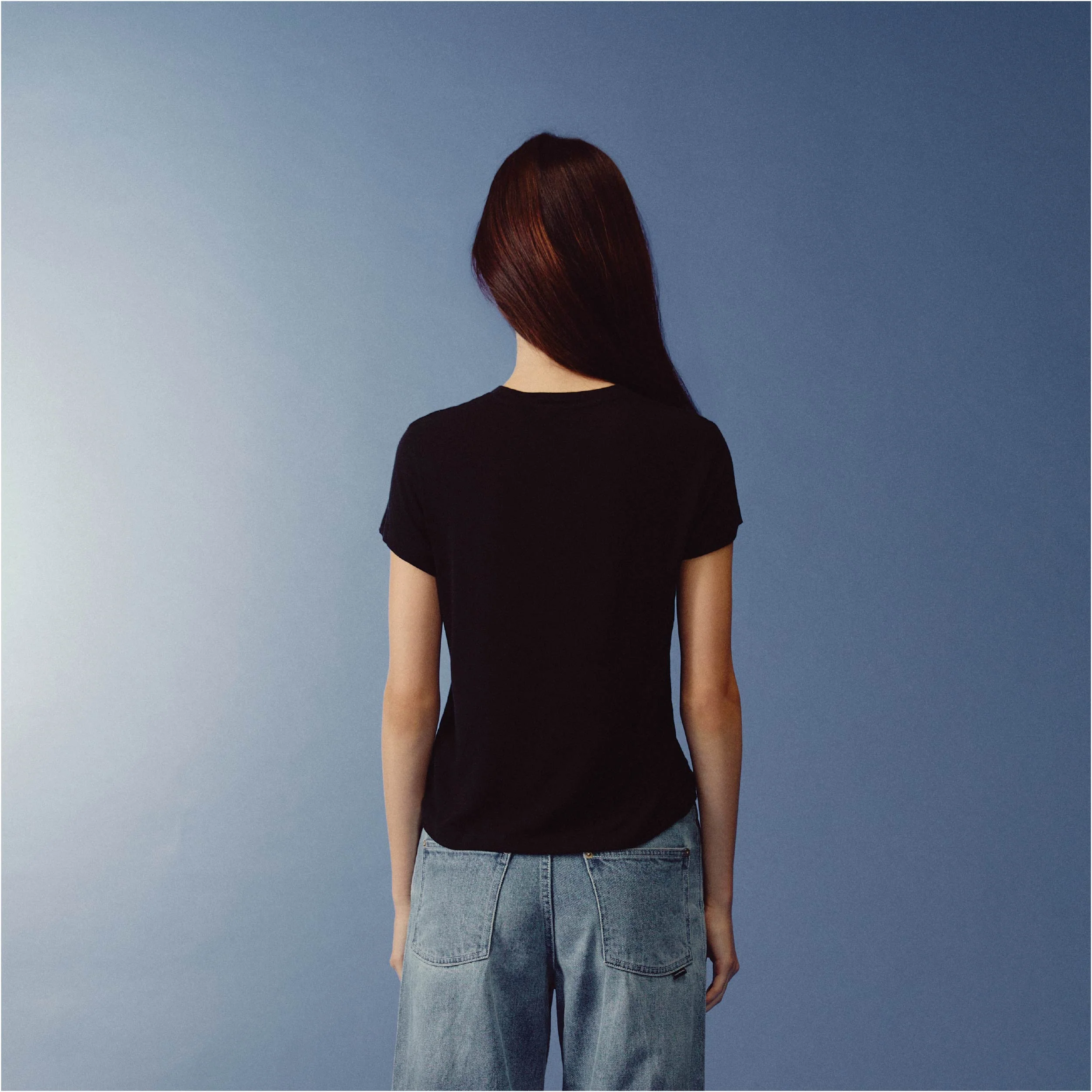 Relaxed Logo Baby Tee | Ink Black - Image 5