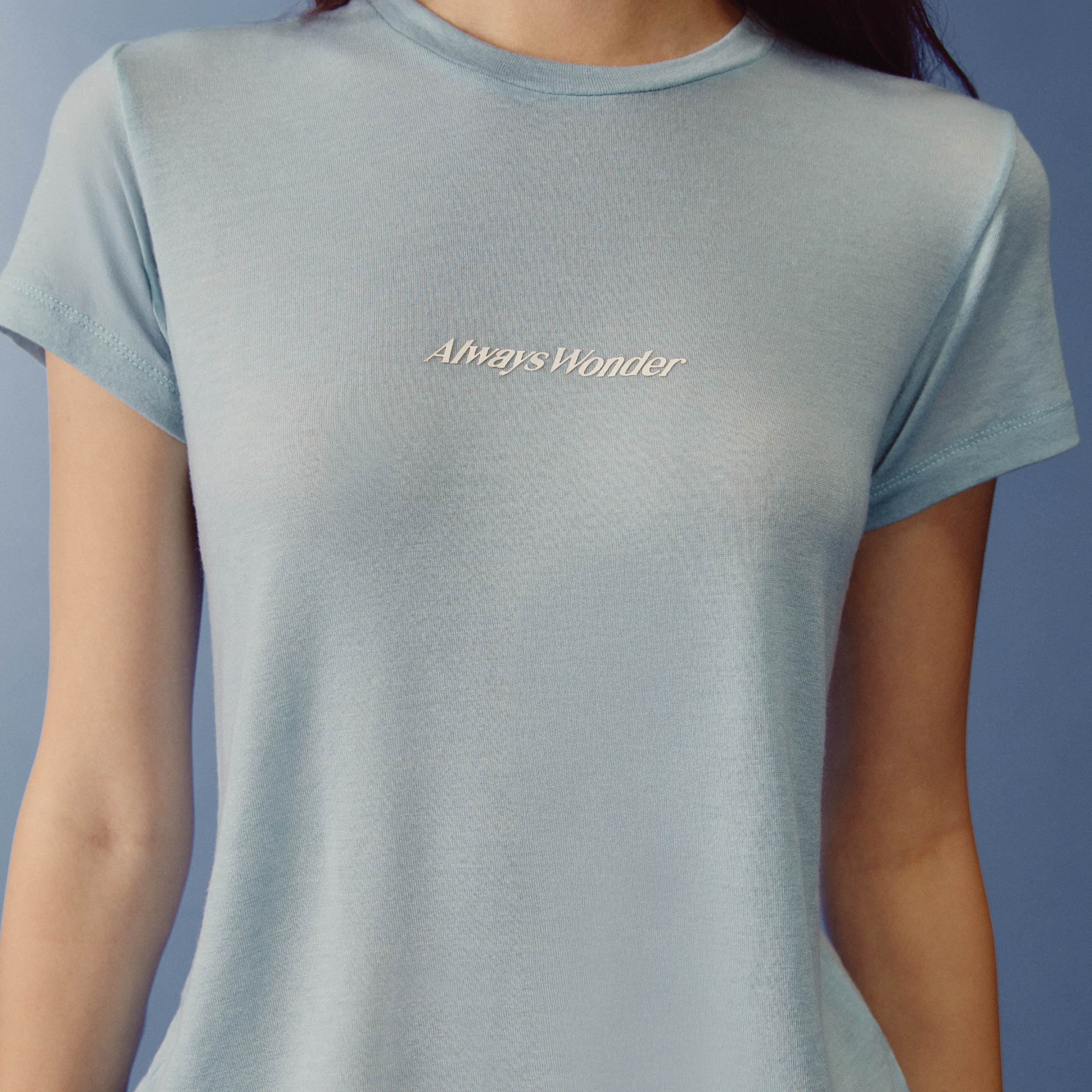 Relaxed Logo Baby Tee | Pale Blue - Image 6