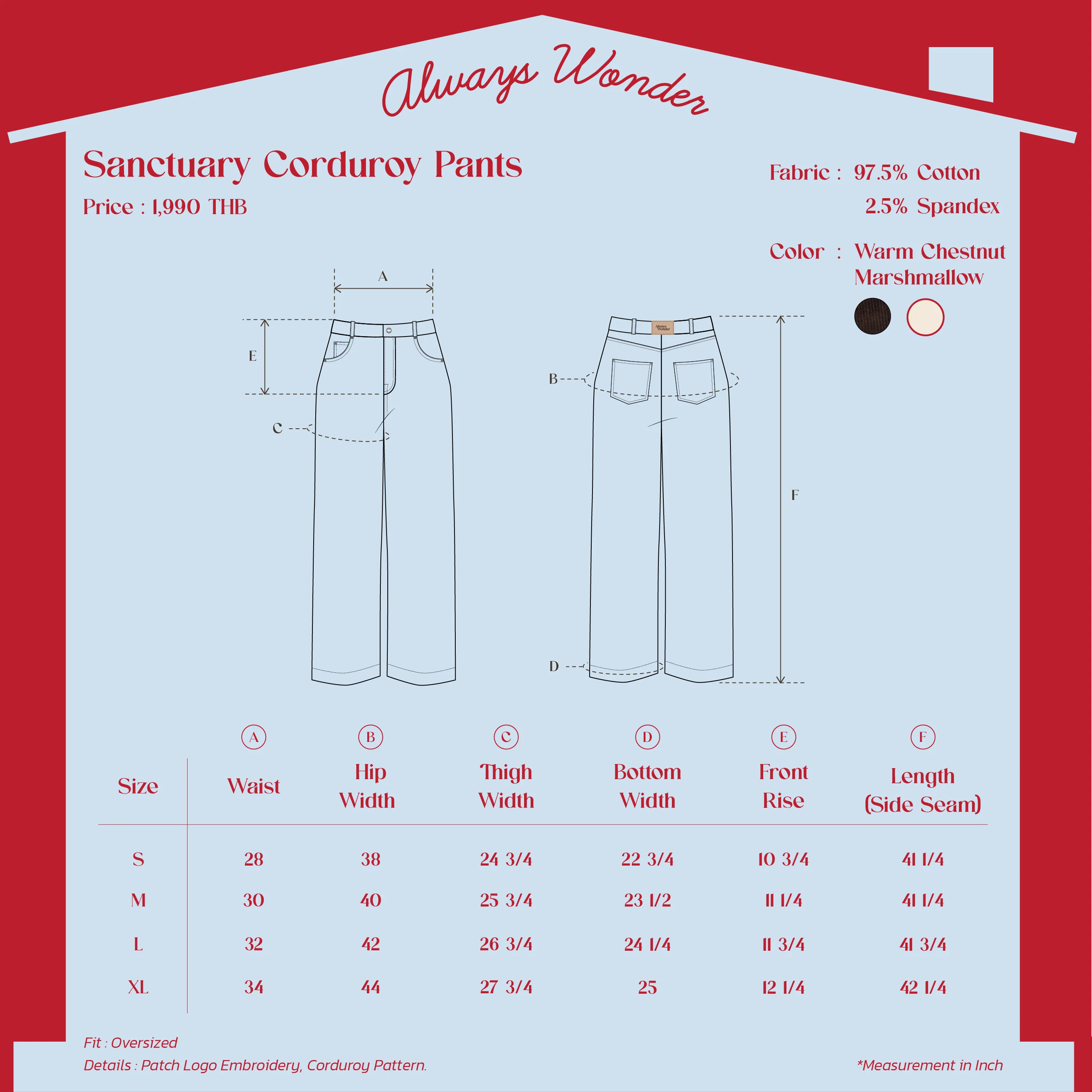 Sanctuary Corduroy Pants | Marshmallow - Image 7