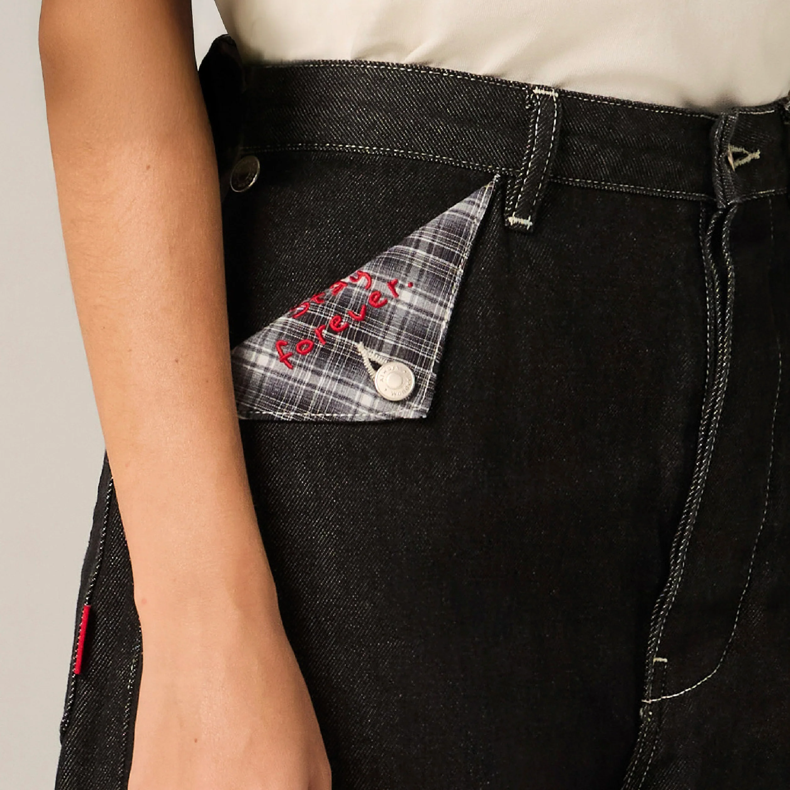 Stay Forever Denim Pants | Midnight Silence - Image 6