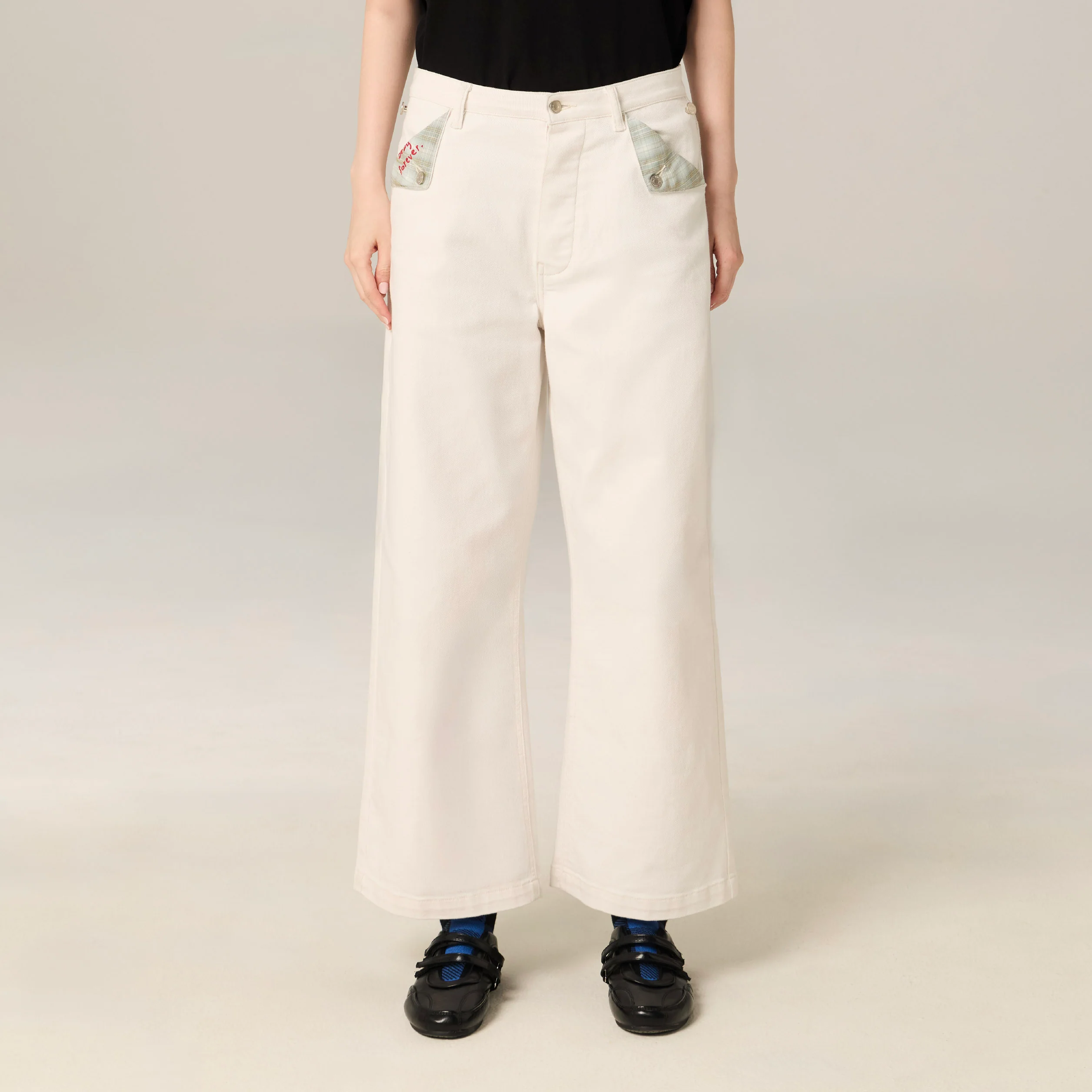 Stay Forever Denim Pants | Oat Milk - Image 2
