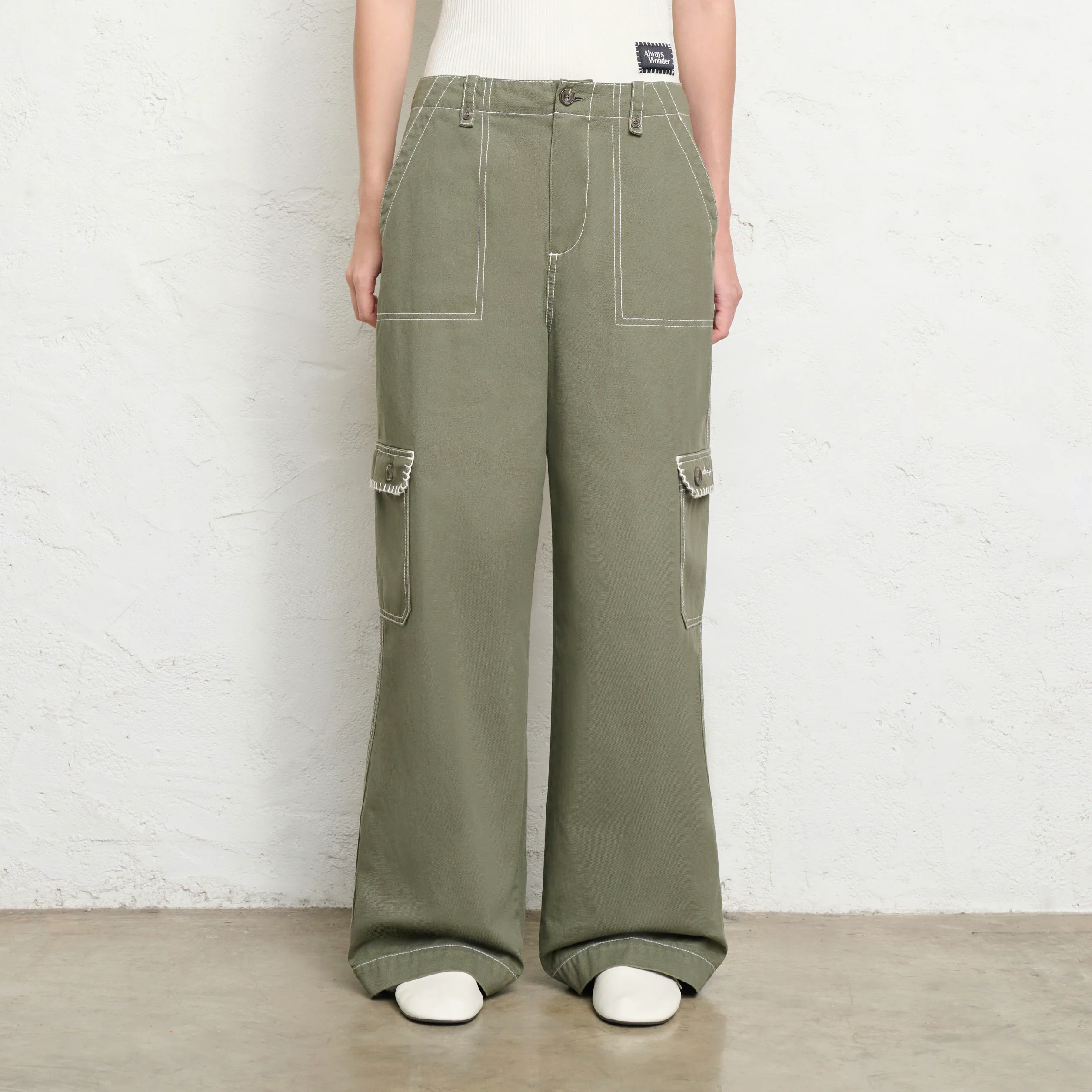 Sunlit Garden Trousers | Green Moss - Image 3
