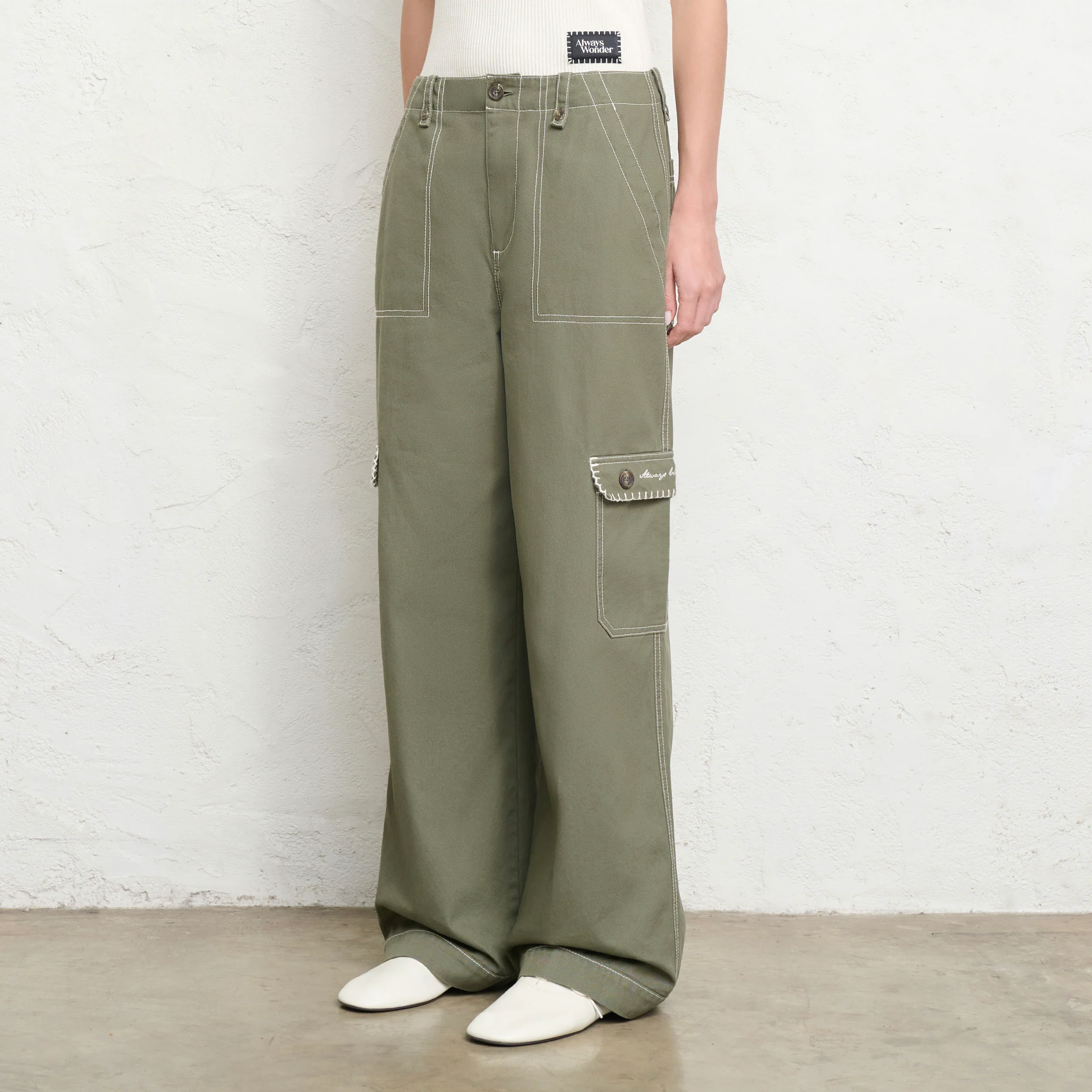 Sunlit Garden Trousers | Green Moss - Image 4