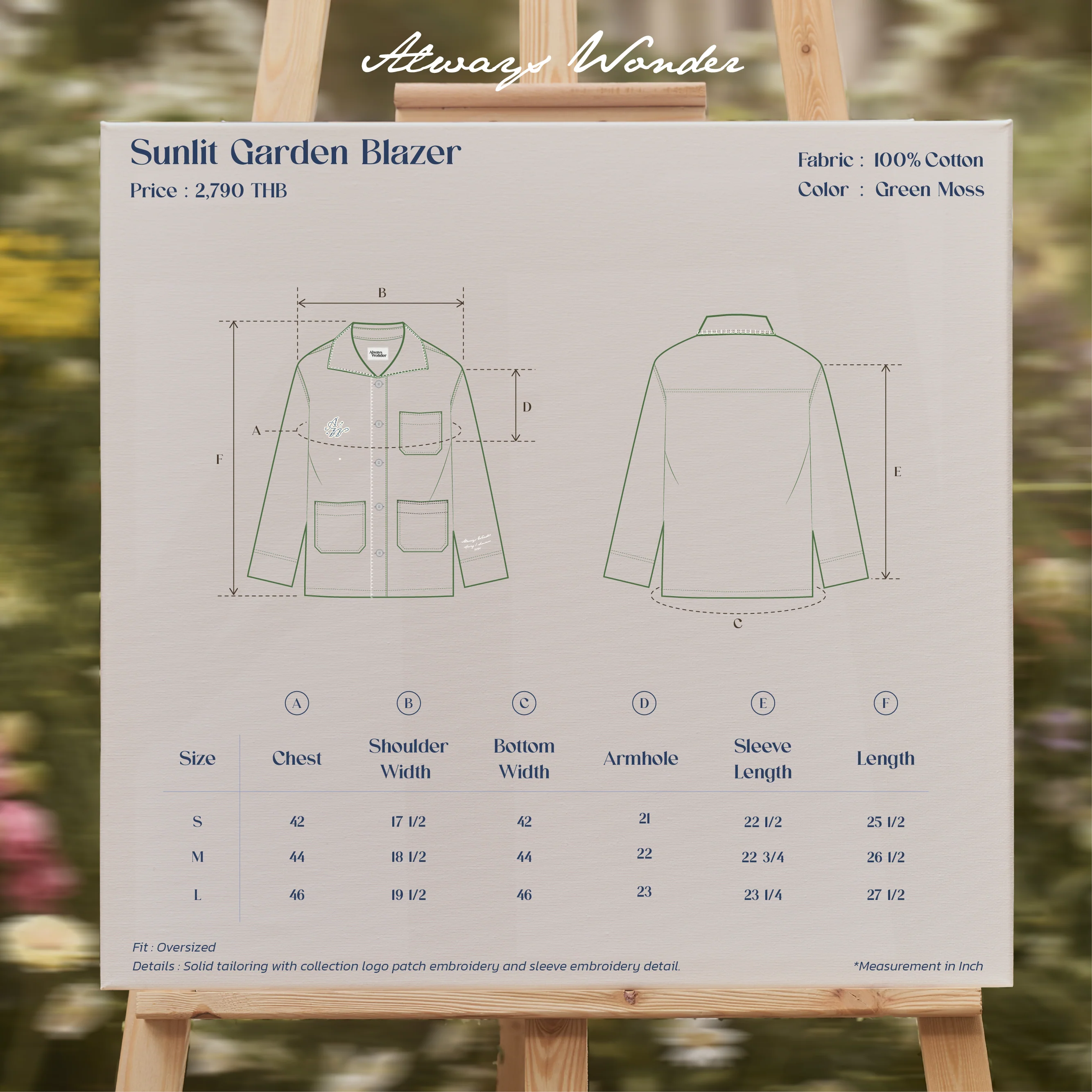 Sunlit Garden Blazer | Green Moss - Image 7