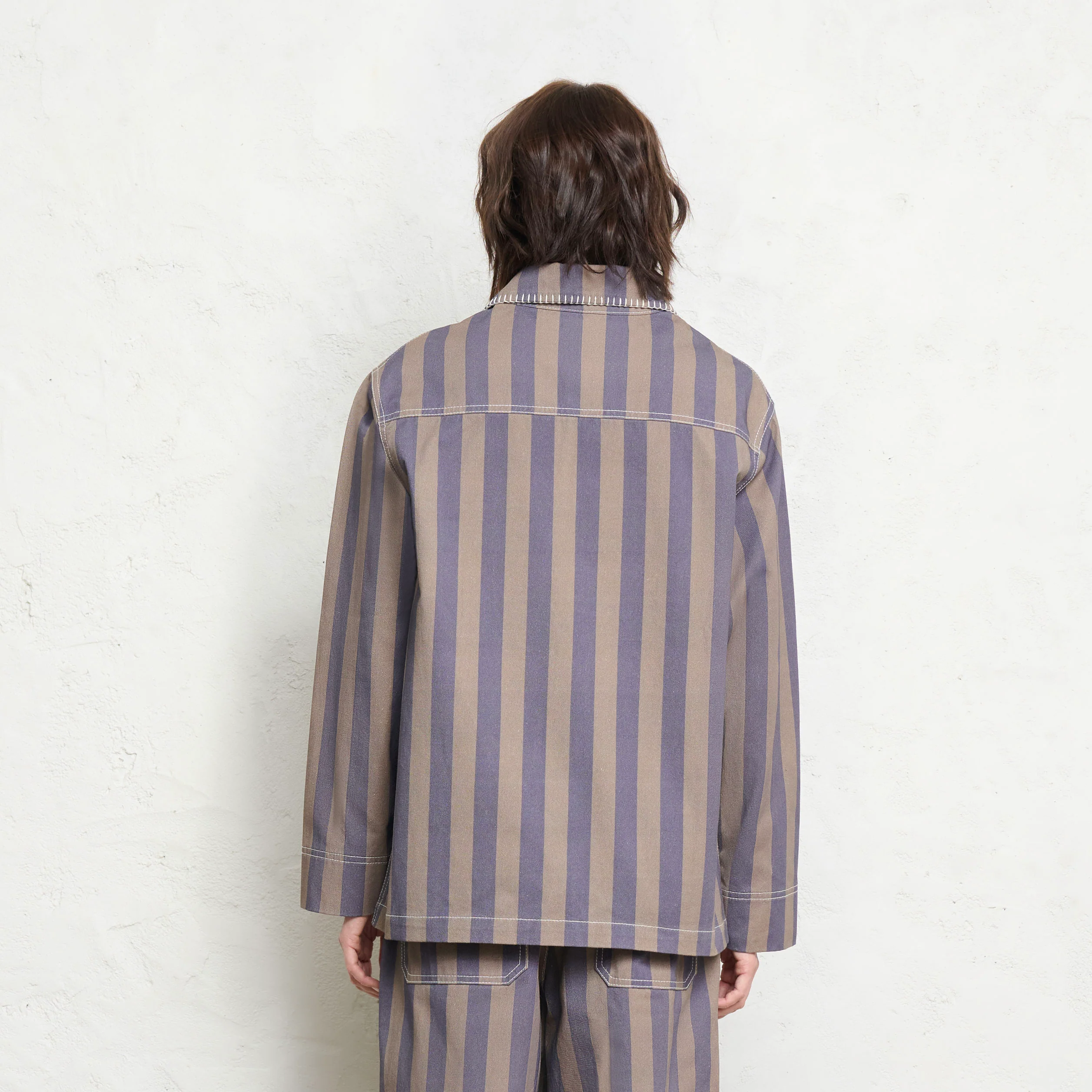 Waterlily Stripe Blazer | Sage Sky - Image 5