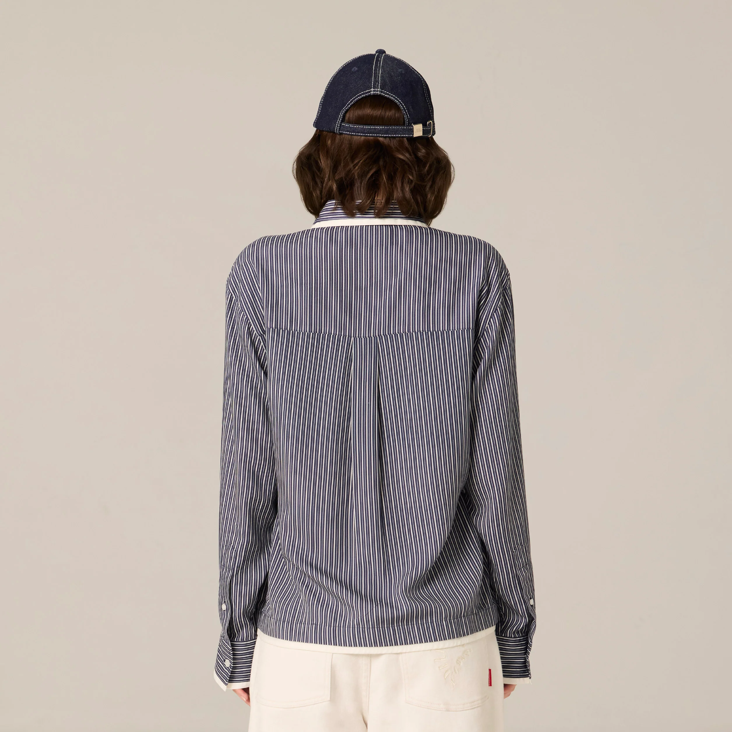 Whoops-a-Daisy Shirt | Deep Blue stripe - Image 5