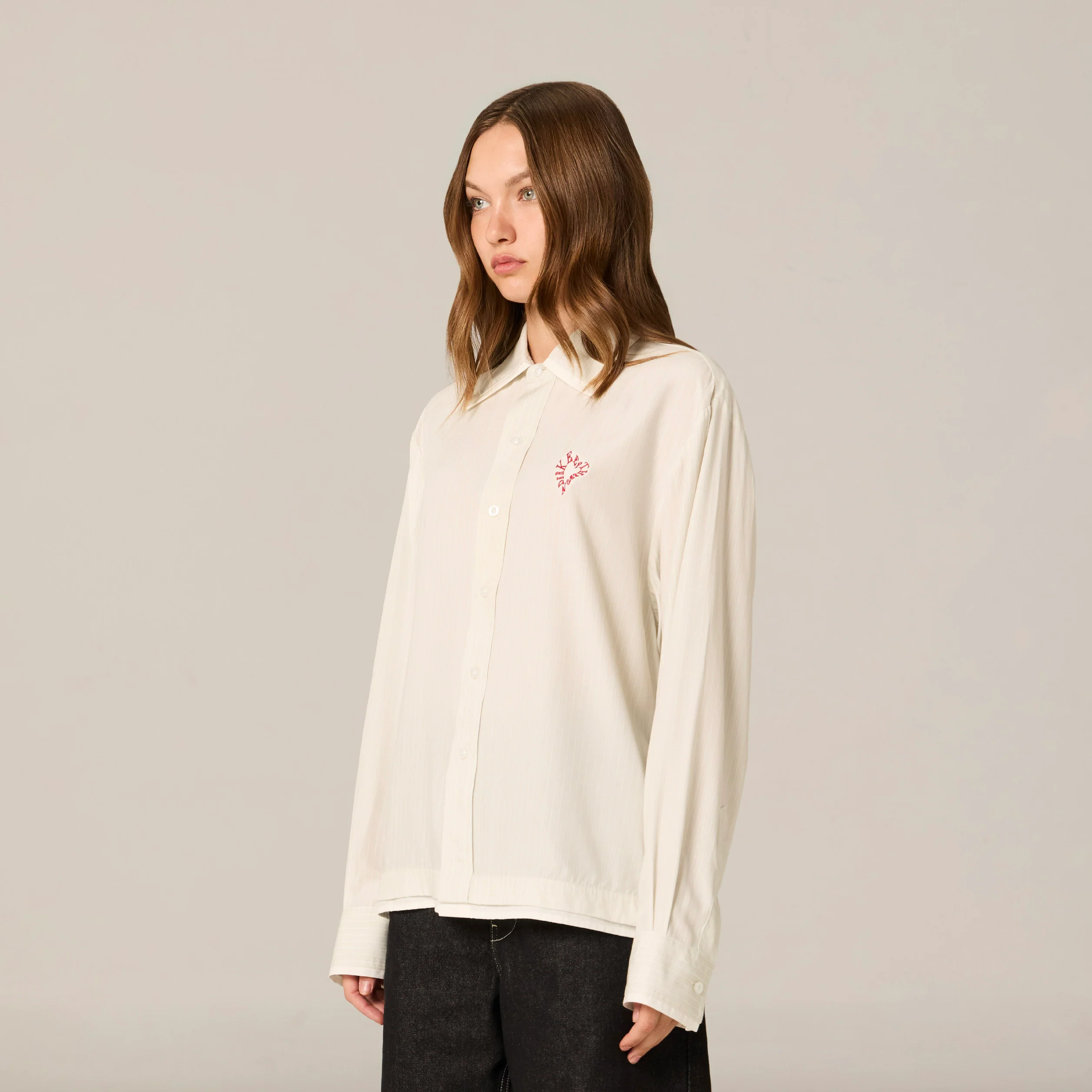 Whoops-a-Daisy Shirt | Oat Milk Stripe - Image 3