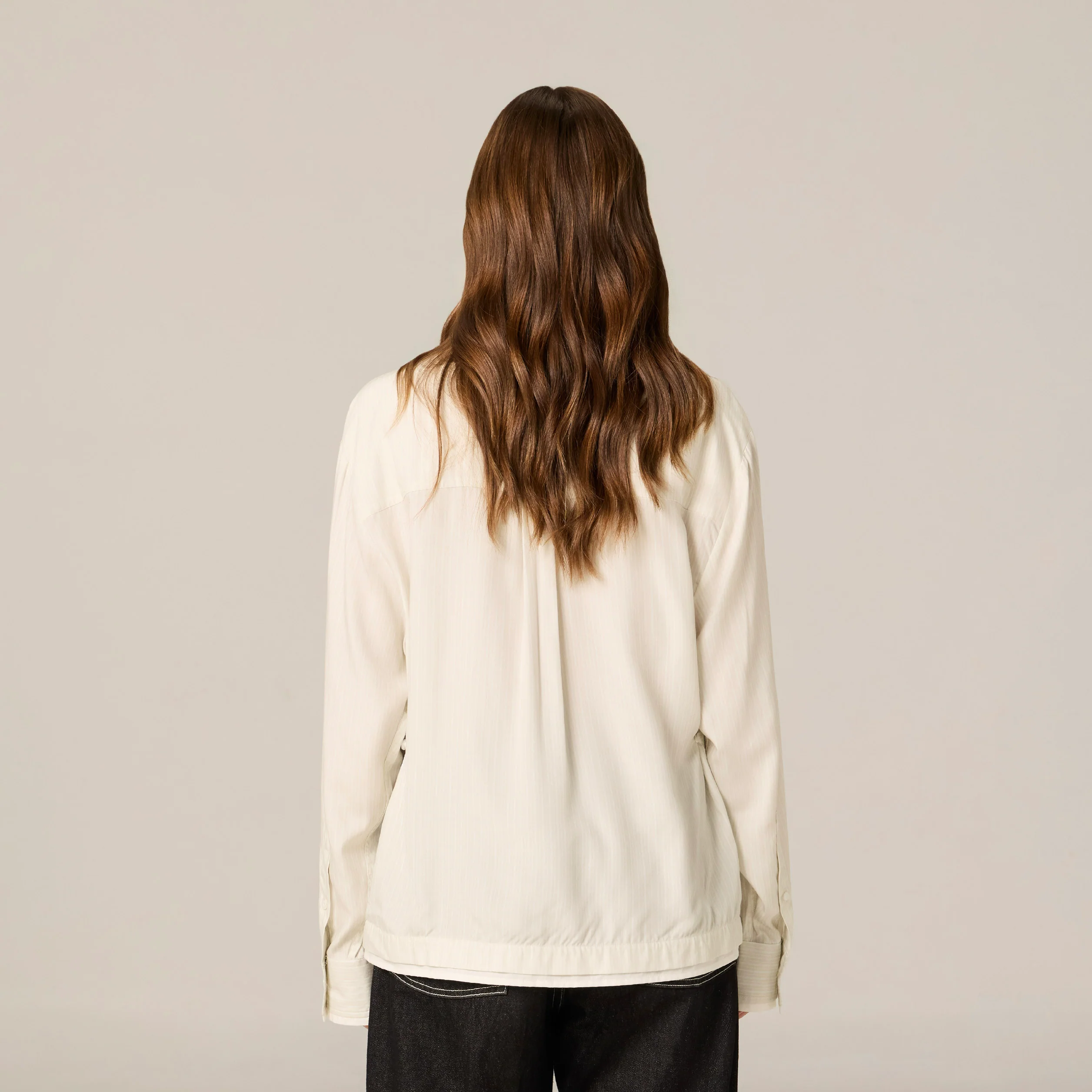 Whoops-a-Daisy Shirt | Oat Milk Stripe - Image 5