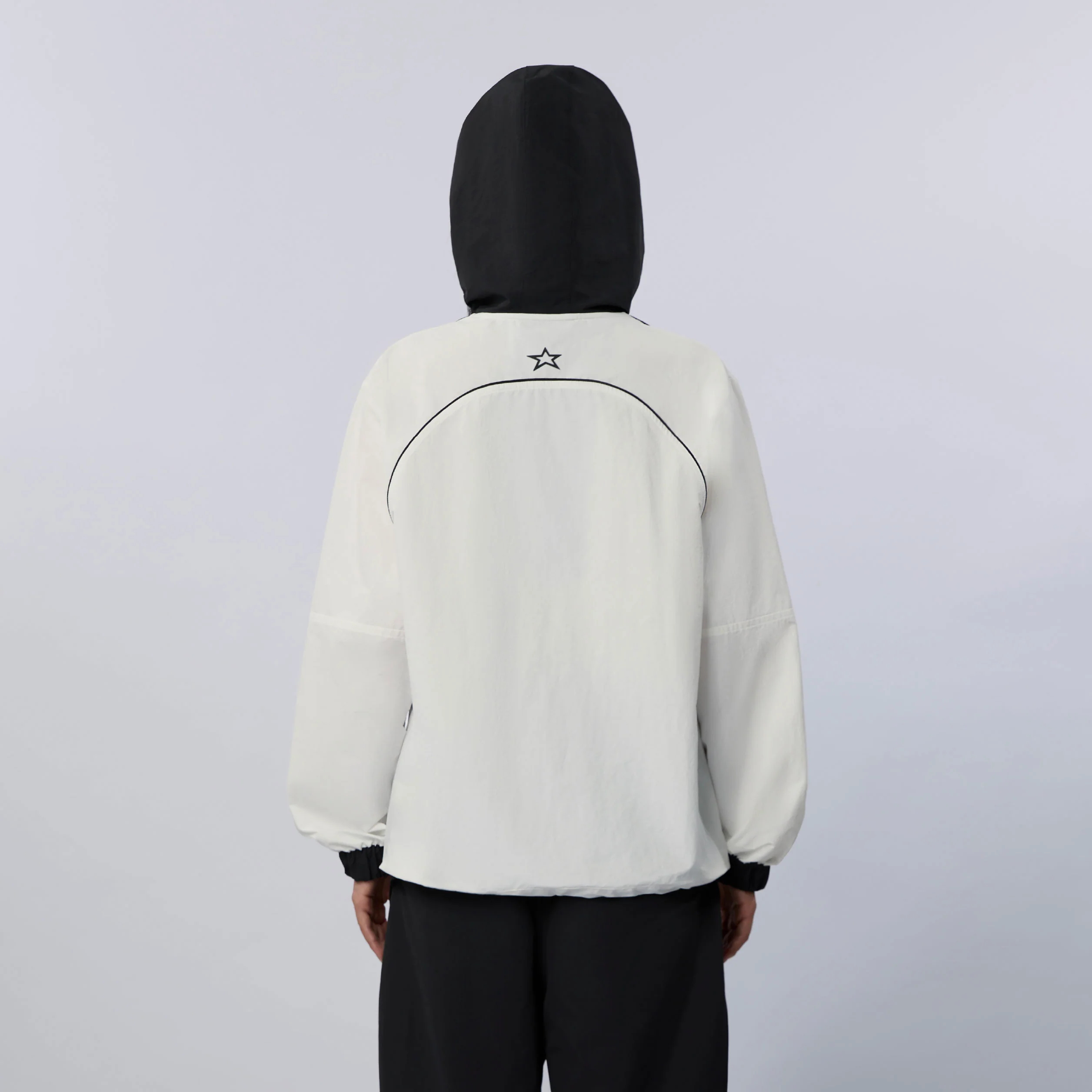 Windbreaker Jacket | Frosty White - Coal Black - Image 5